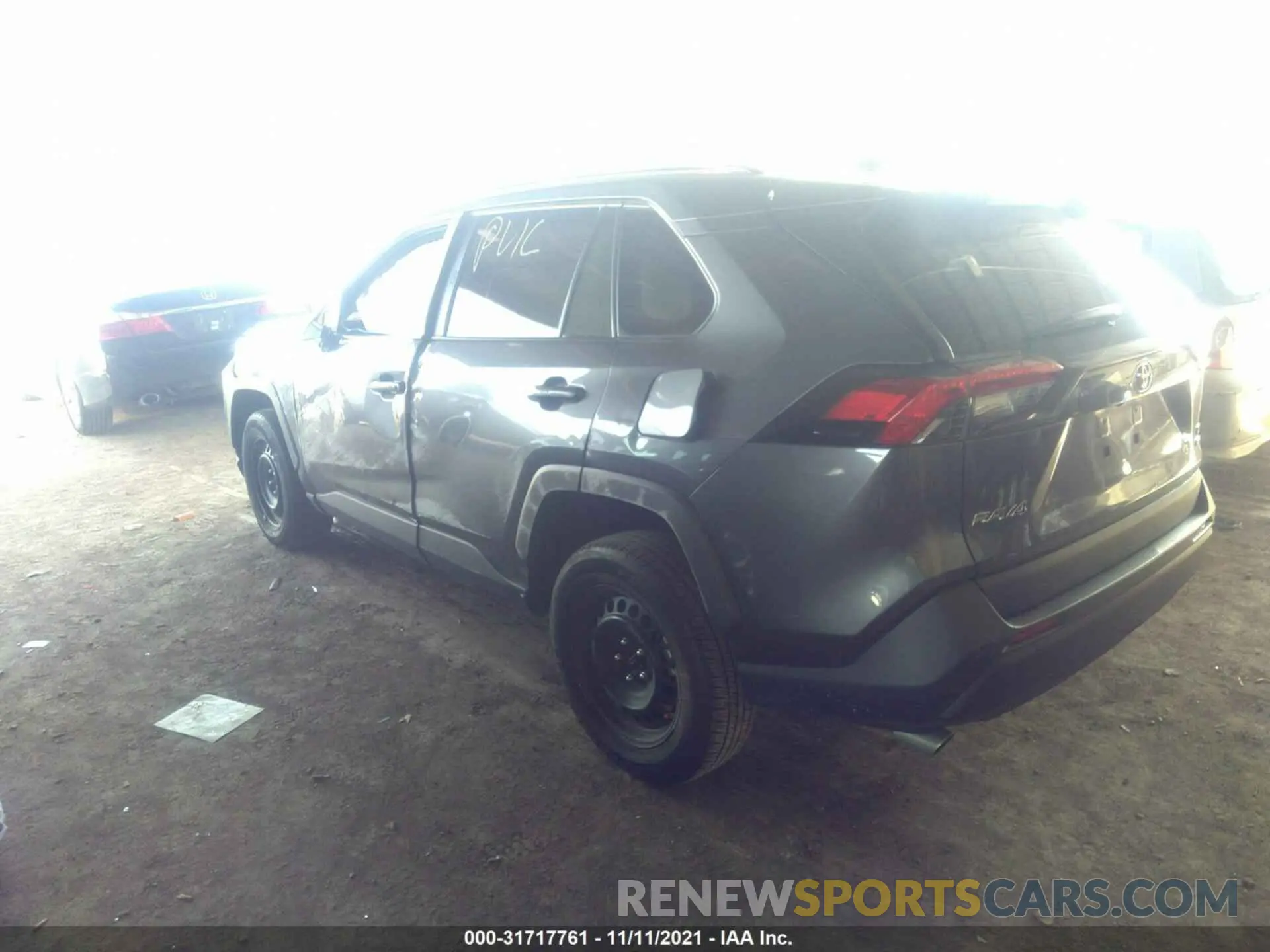3 fotografías del automóvil dañado 2T3F1RFVXMC187880 TOYOTA RAV4 2021