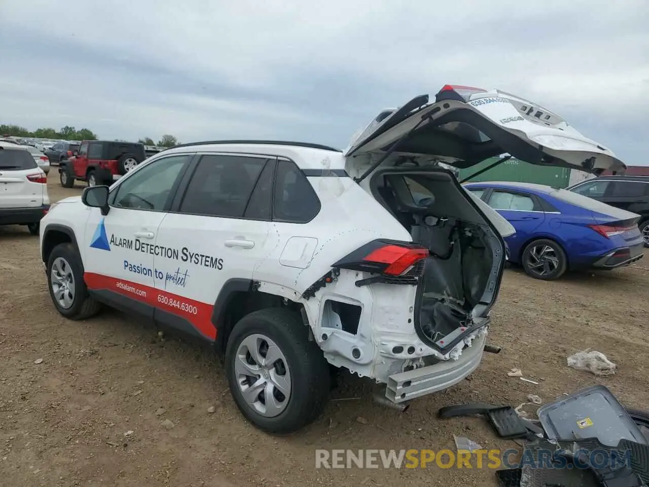 2 fotografías del automóvil dañado 2T3F1RFVXMC223647 TOYOTA RAV4 2021