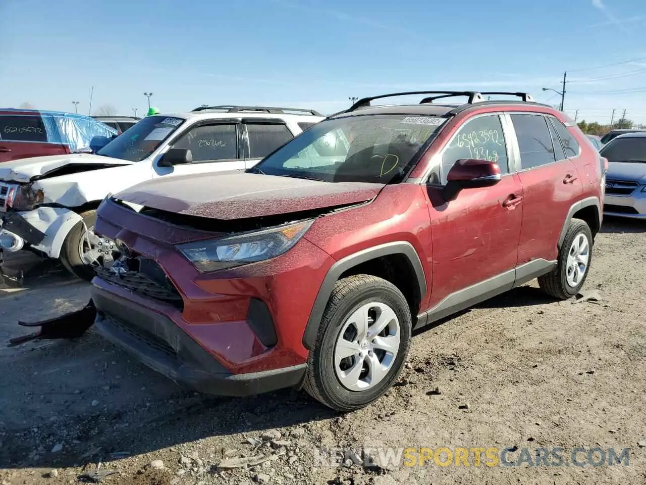 2 fotografías del automóvil dañado 2T3G1RFV0MW242114 TOYOTA RAV4 2021