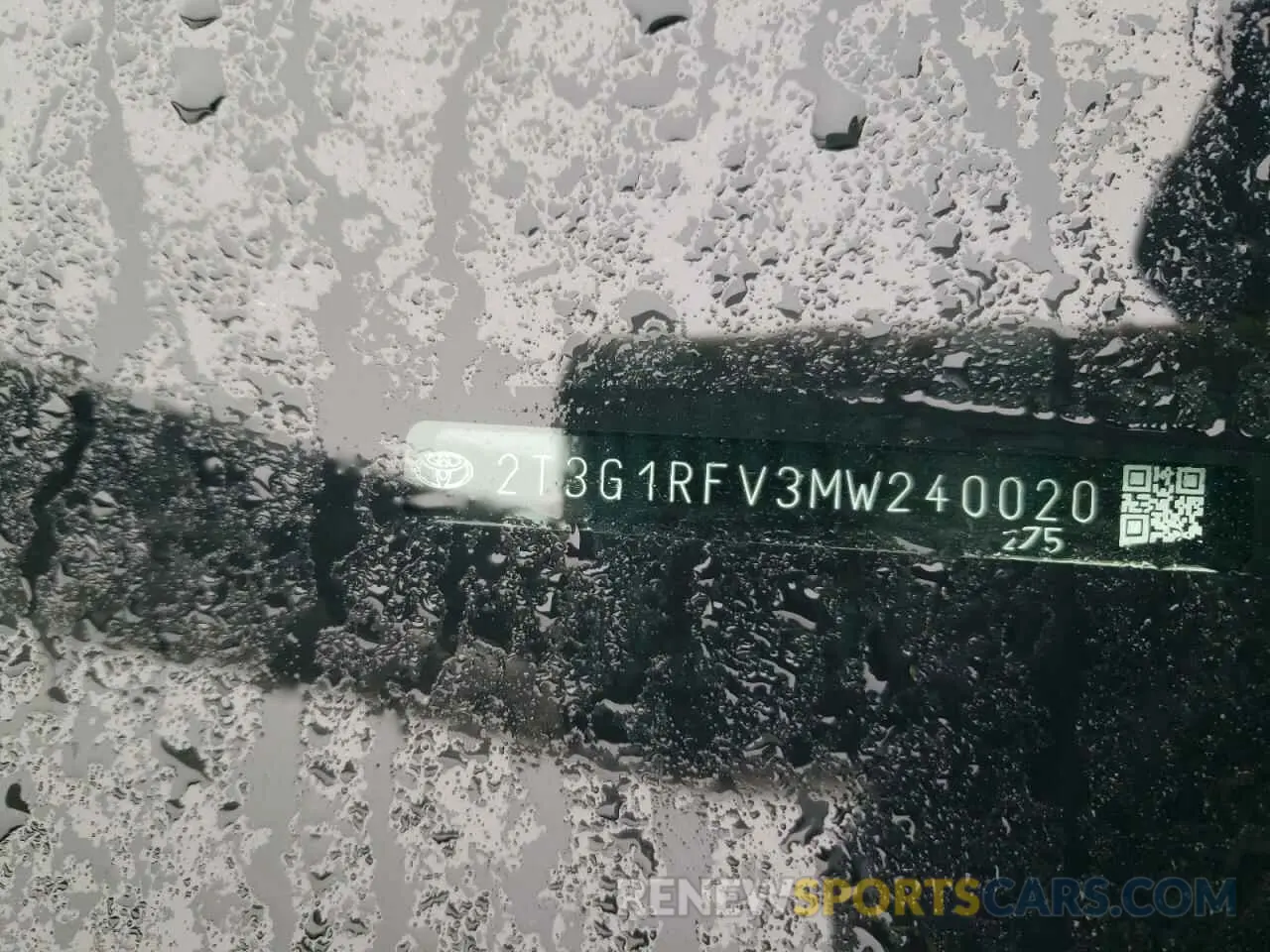 15 fotografías del automóvil dañado 2T3G1RFV3MW240020 TOYOTA RAV4 2021