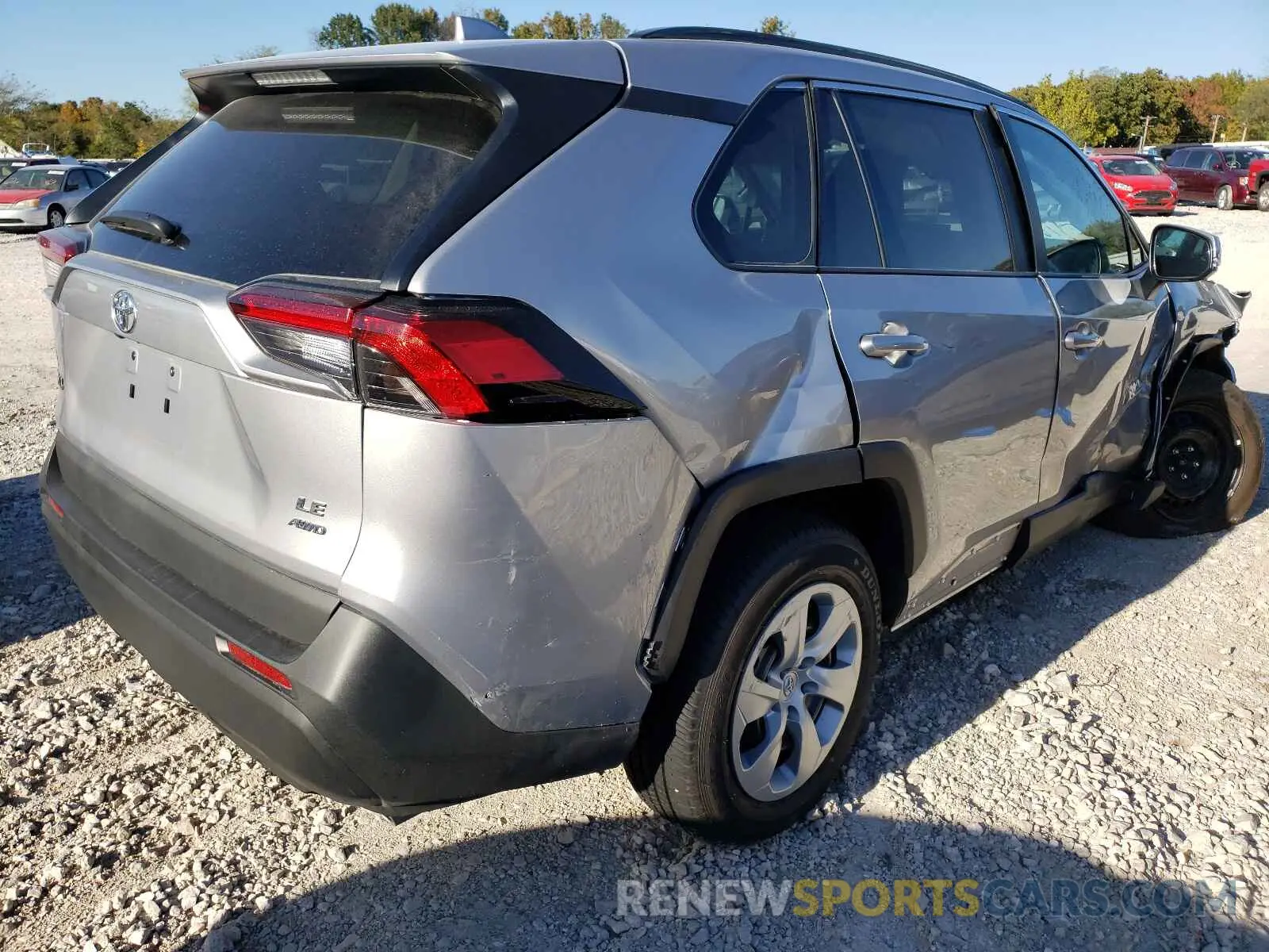 4 fotografías del automóvil dañado 2T3G1RFV5MC233684 TOYOTA RAV4 2021