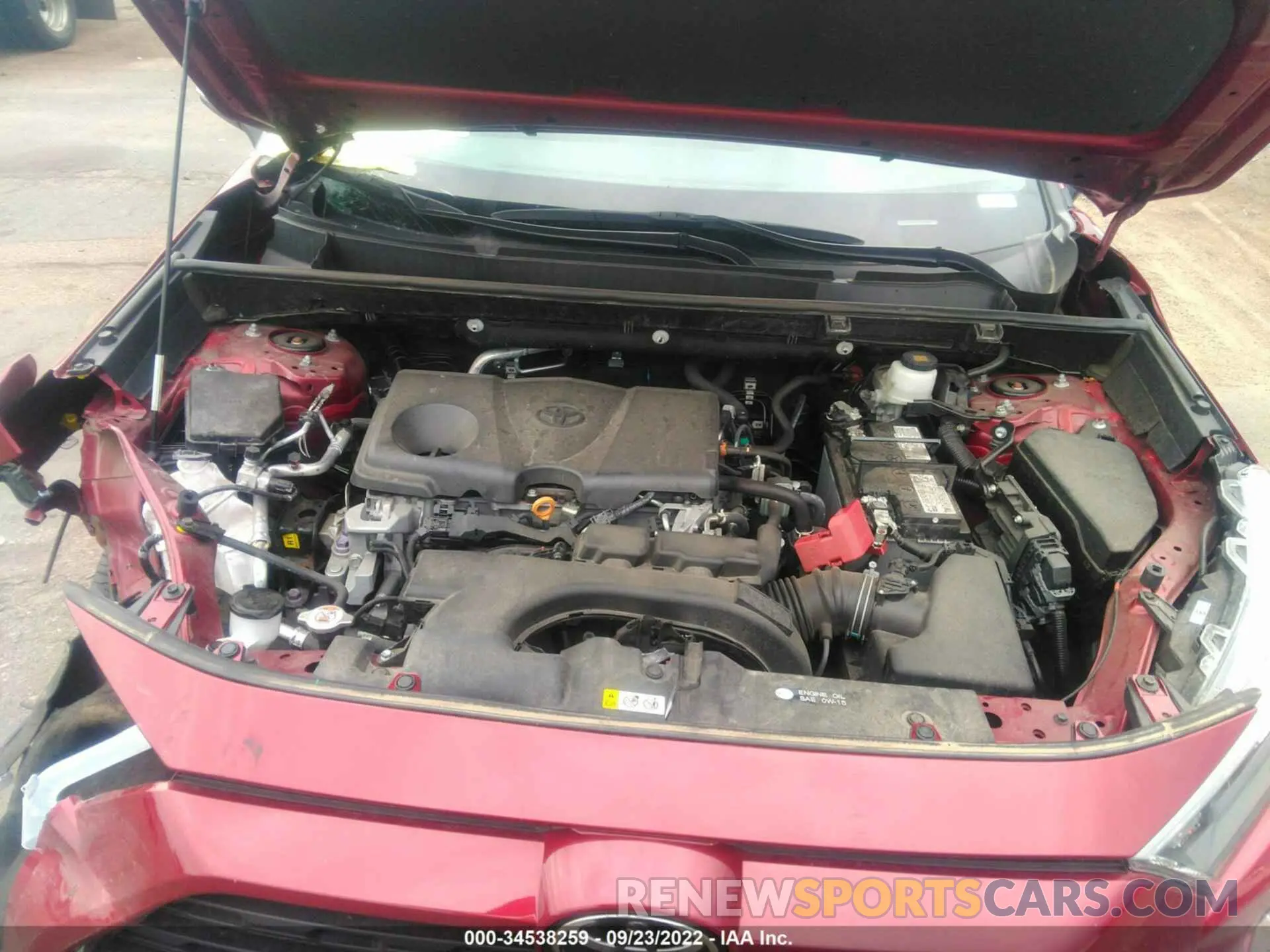 10 fotografías del automóvil dañado 2T3G1RFV5MW165367 TOYOTA RAV4 2021