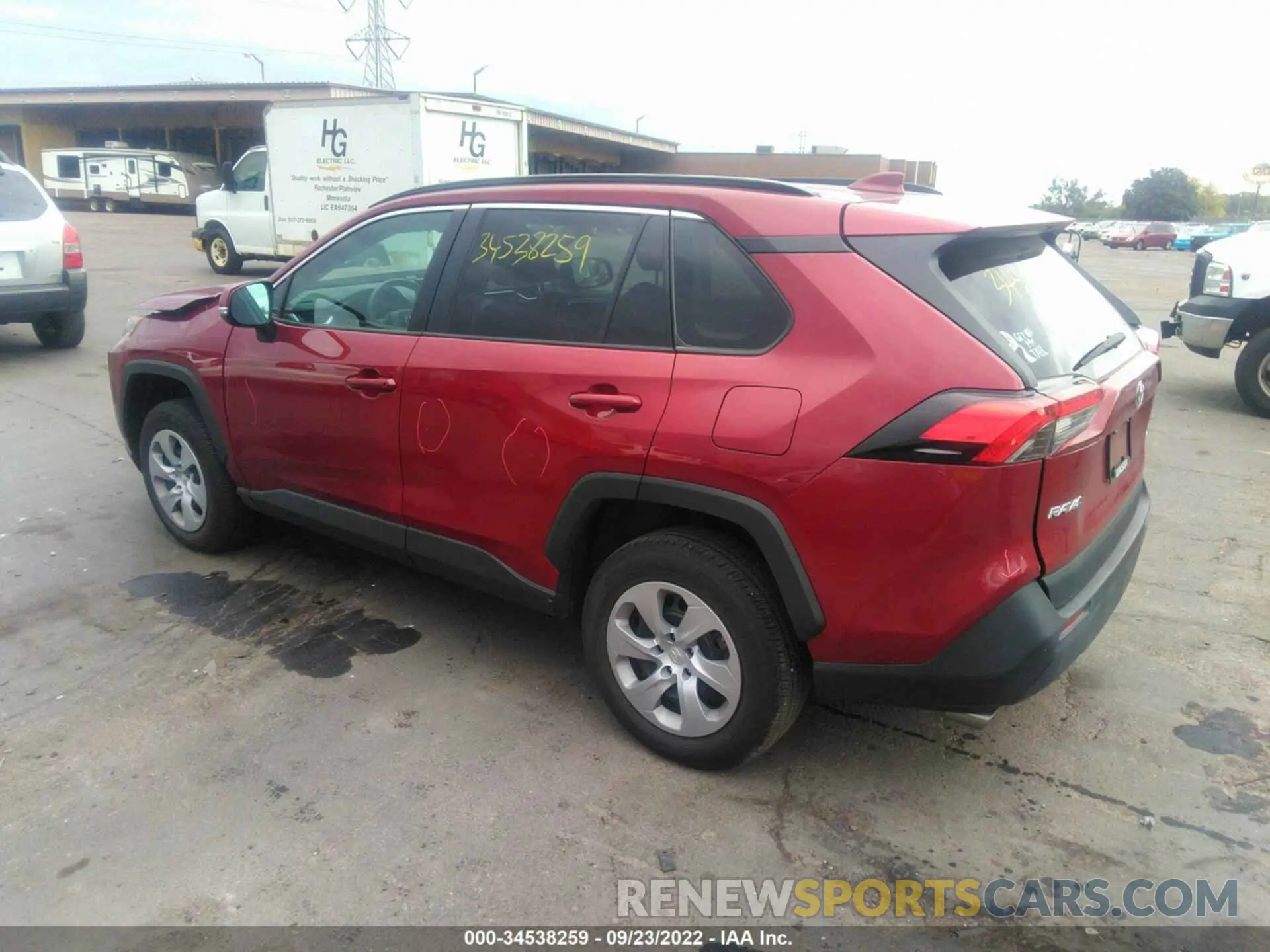 3 fotografías del automóvil dañado 2T3G1RFV5MW165367 TOYOTA RAV4 2021