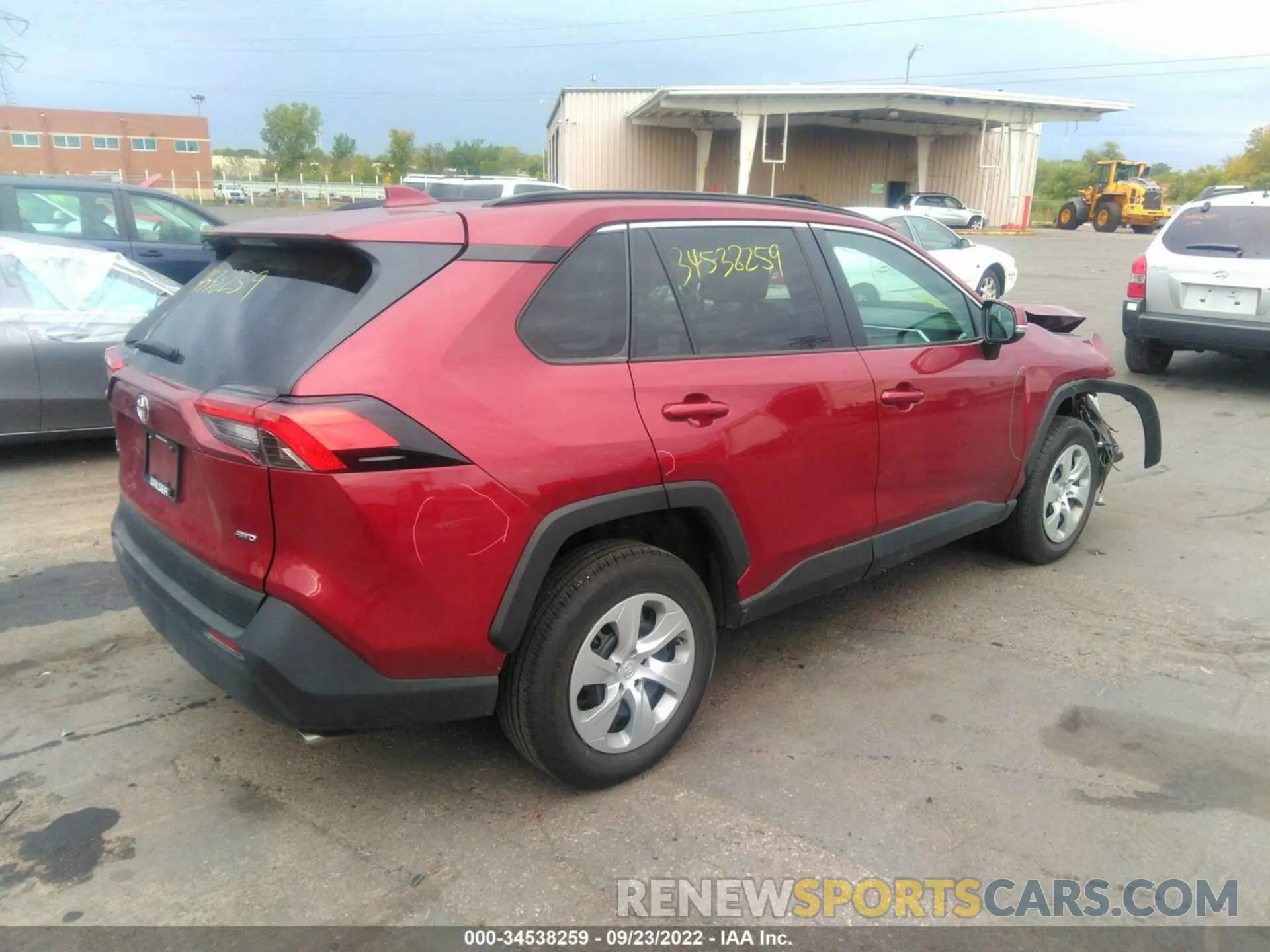 4 fotografías del automóvil dañado 2T3G1RFV5MW165367 TOYOTA RAV4 2021