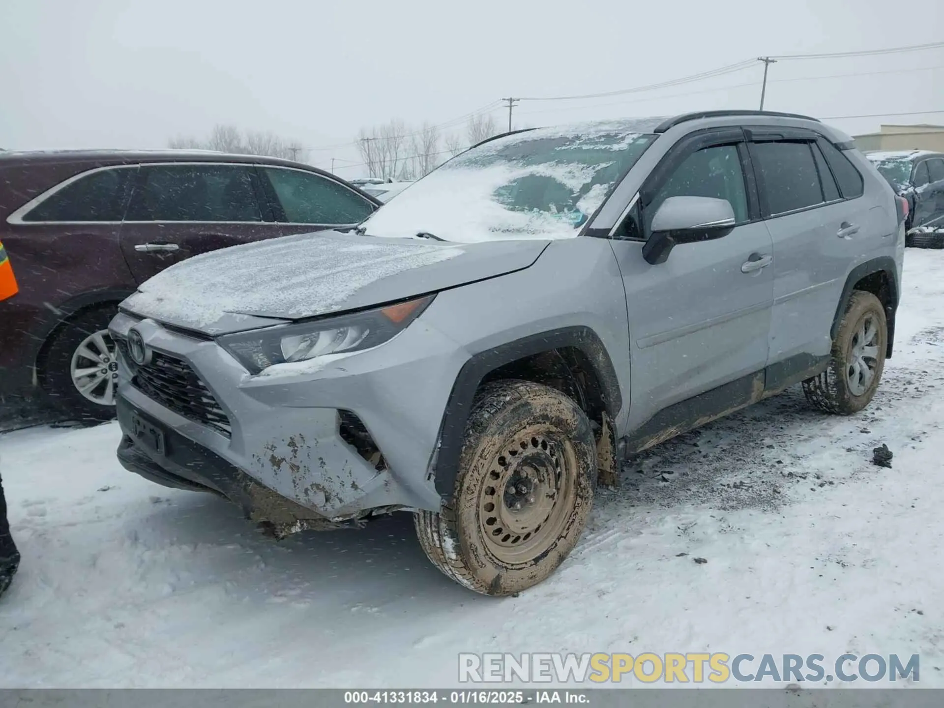 2 fotografías del automóvil dañado 2T3G1RFV6MW154426 TOYOTA RAV4 2021