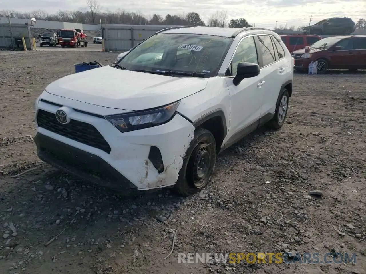 2 fotografías del automóvil dañado 2T3H1RFV0MC100352 TOYOTA RAV4 2021