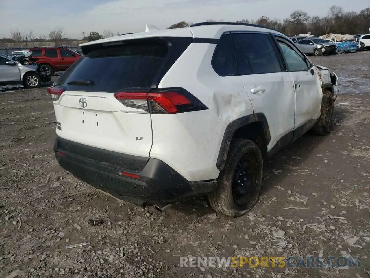 4 fotografías del automóvil dañado 2T3H1RFV0MC100352 TOYOTA RAV4 2021