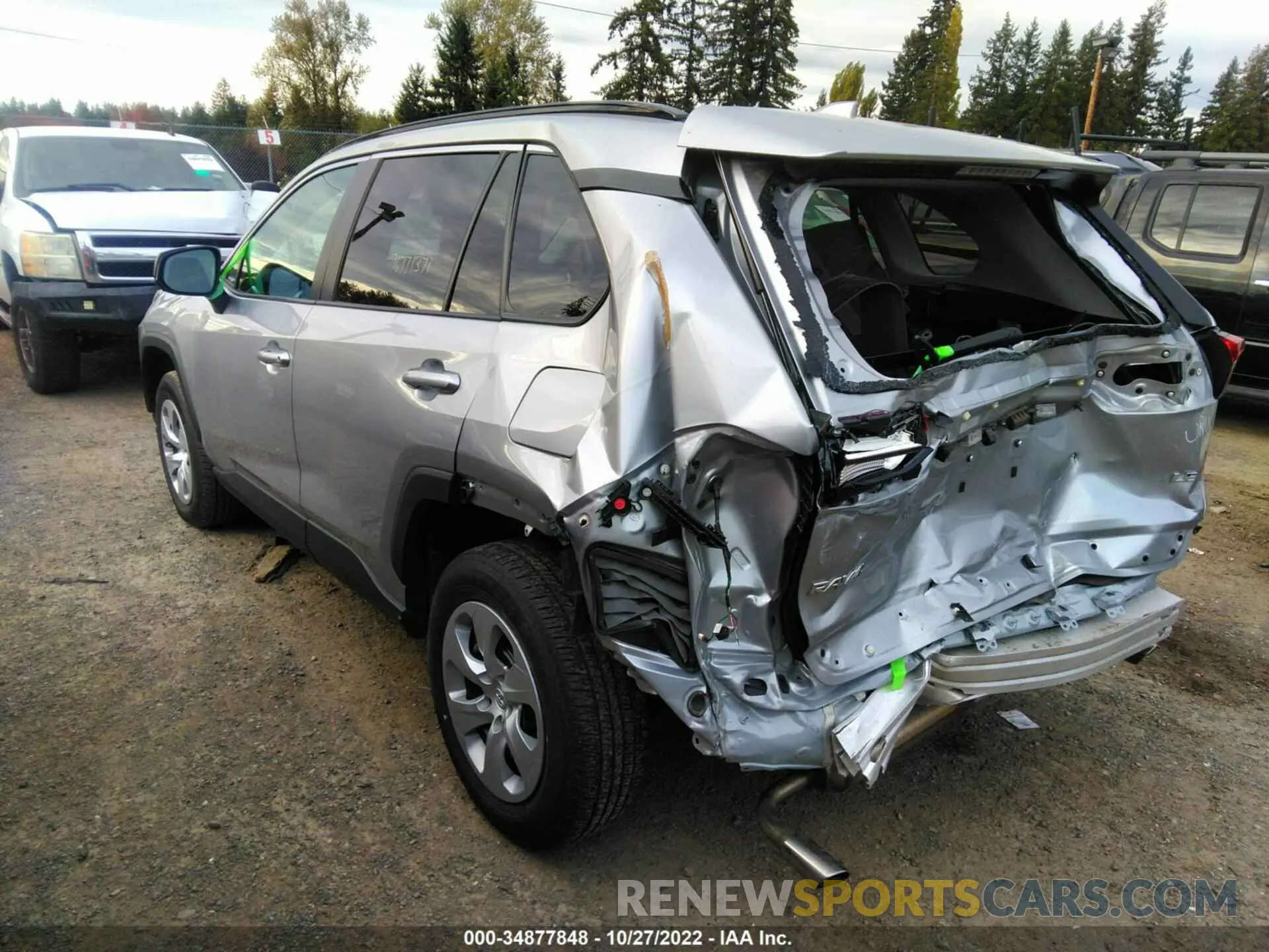 3 fotografías del automóvil dañado 2T3H1RFV0MC138695 TOYOTA RAV4 2021