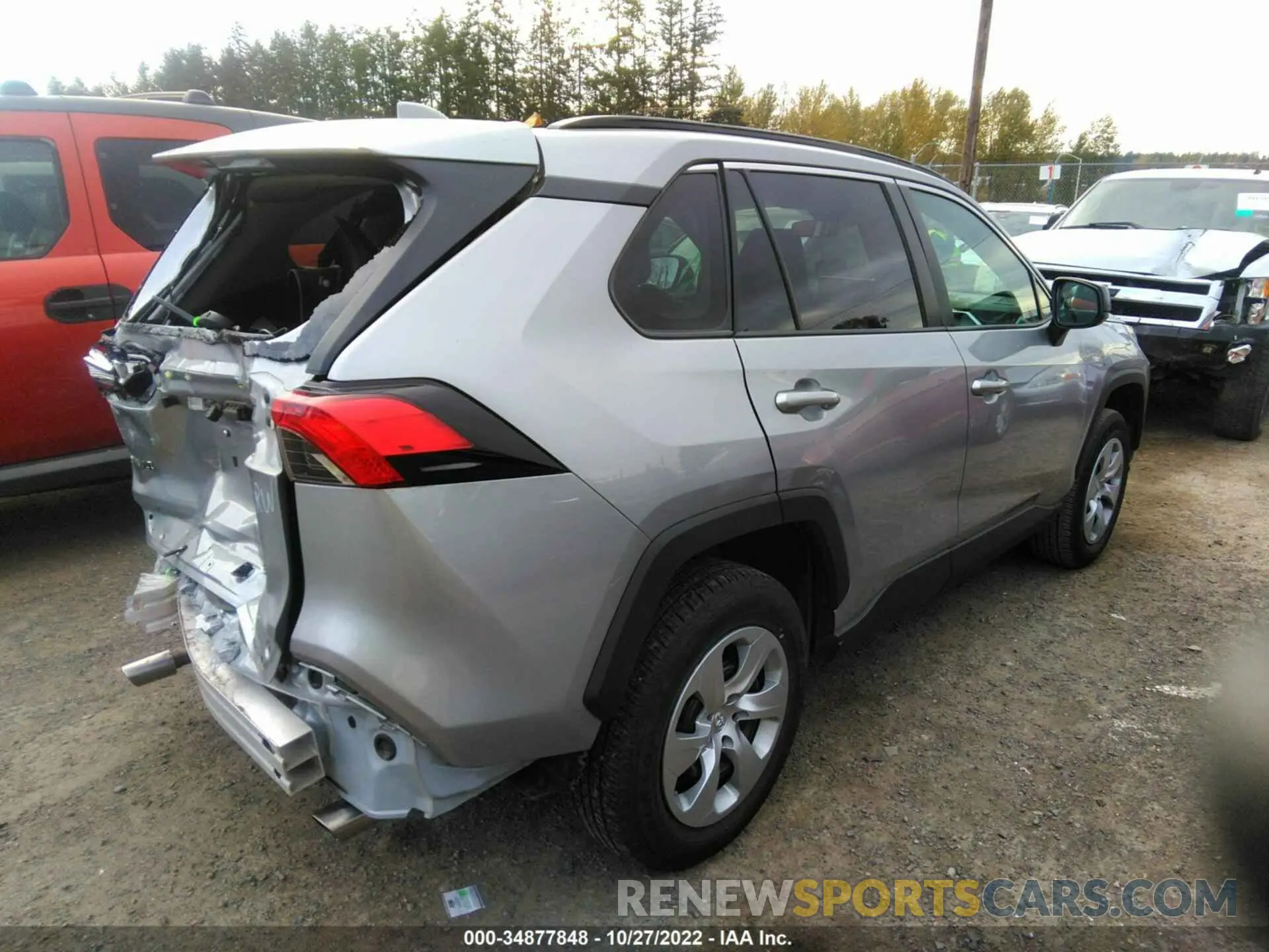 4 fotografías del automóvil dañado 2T3H1RFV0MC138695 TOYOTA RAV4 2021