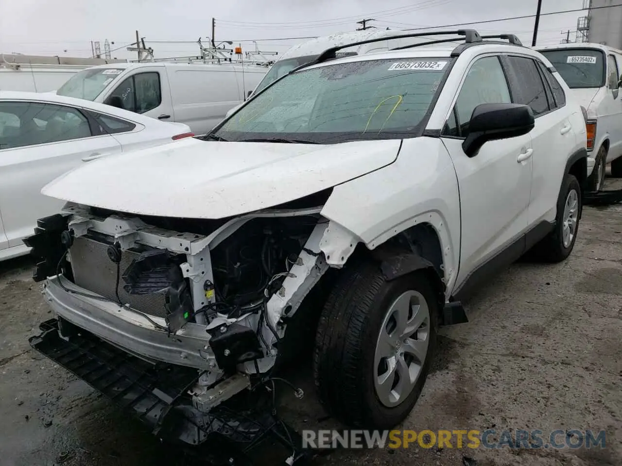 2 fotografías del automóvil dañado 2T3H1RFV1MW104537 TOYOTA RAV4 2021