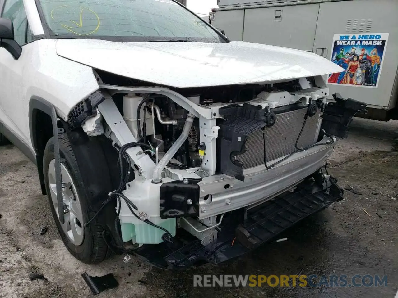 9 fotografías del automóvil dañado 2T3H1RFV1MW104537 TOYOTA RAV4 2021