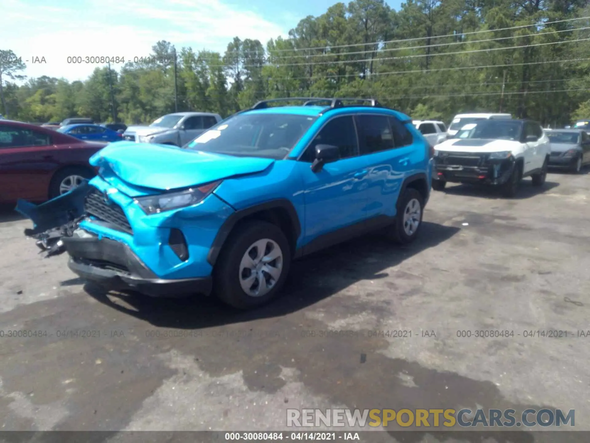 2 fotografías del automóvil dañado 2T3H1RFV1MW111732 TOYOTA RAV4 2021