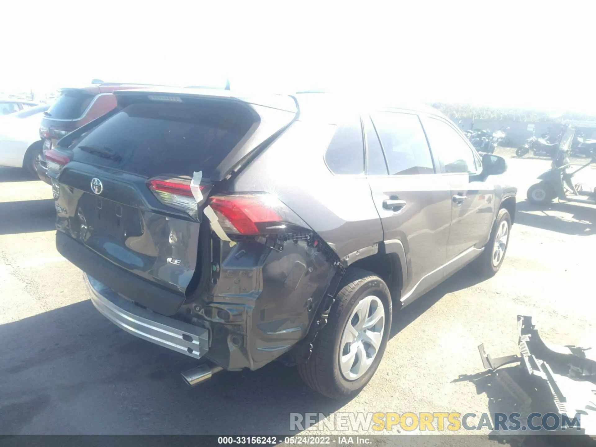 2 fotografías del automóvil dañado 2T3H1RFV1MW122293 TOYOTA RAV4 2021