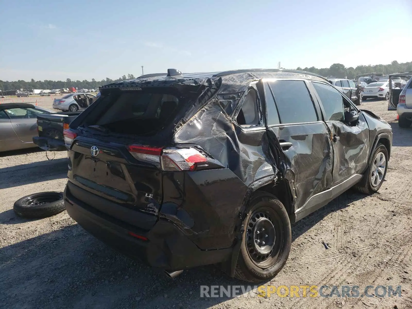 4 fotografías del automóvil dañado 2T3H1RFV2MC105665 TOYOTA RAV4 2021