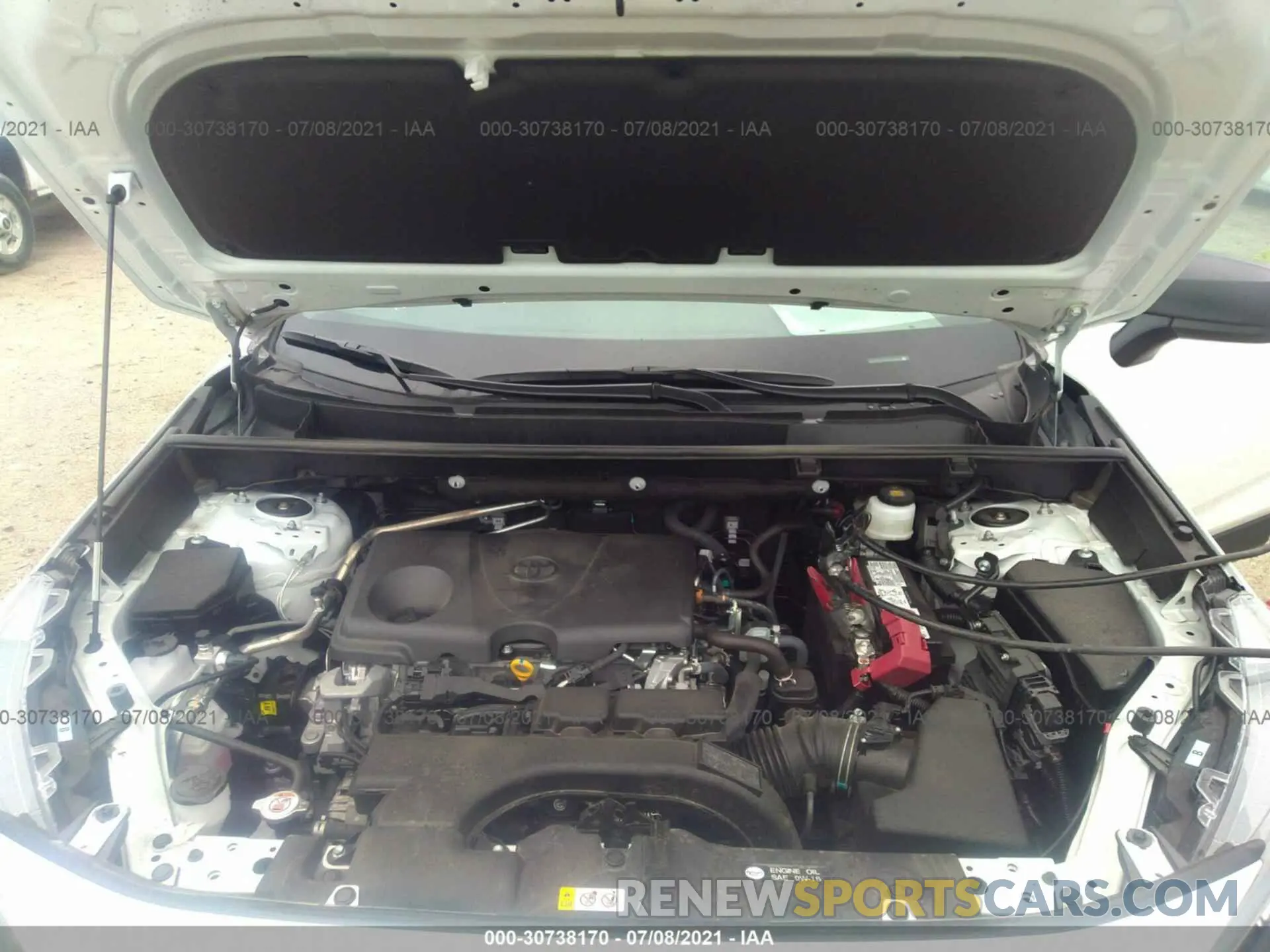 10 fotografías del automóvil dañado 2T3H1RFV3MW130654 TOYOTA RAV4 2021
