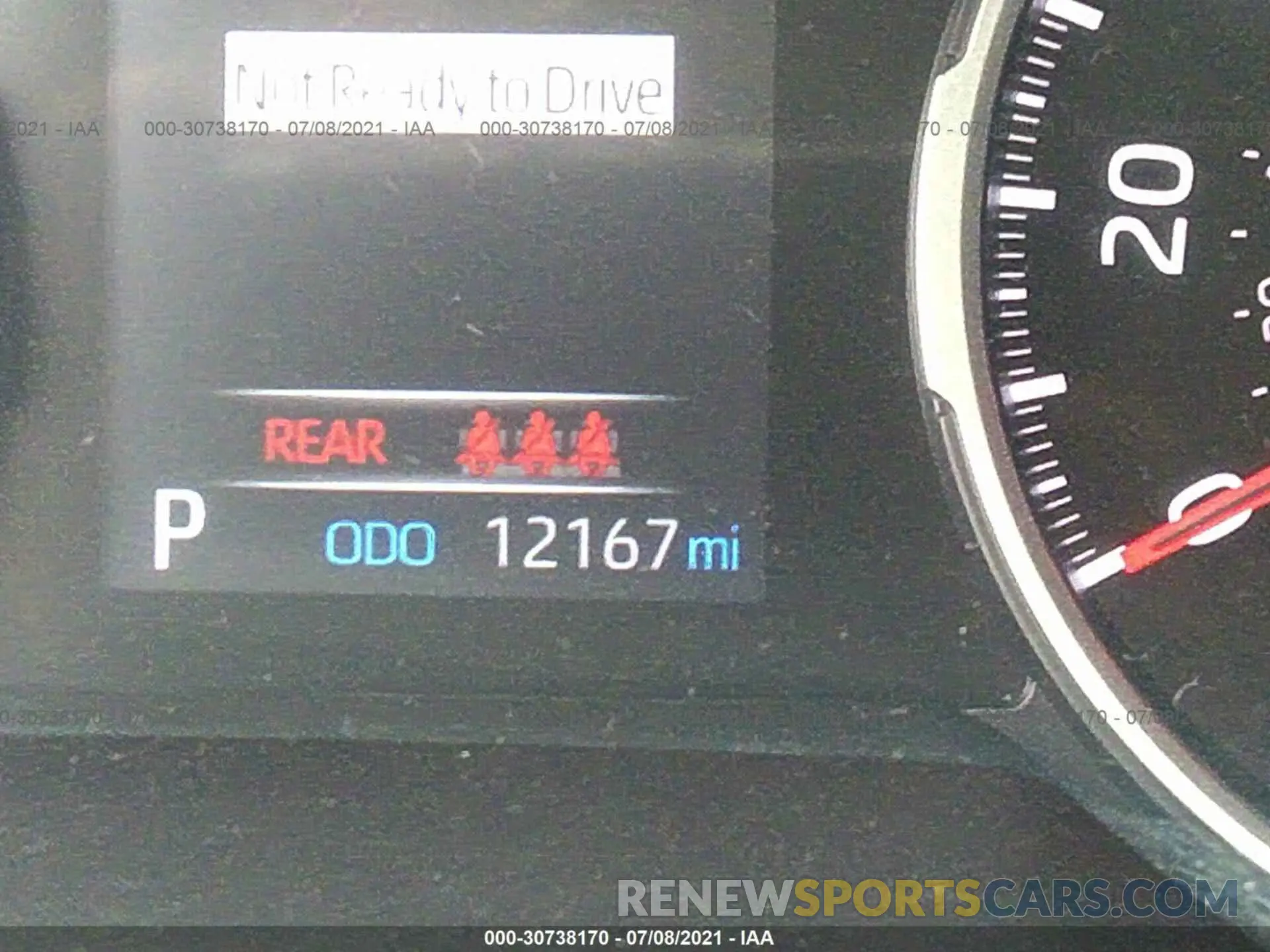 7 fotografías del automóvil dañado 2T3H1RFV3MW130654 TOYOTA RAV4 2021