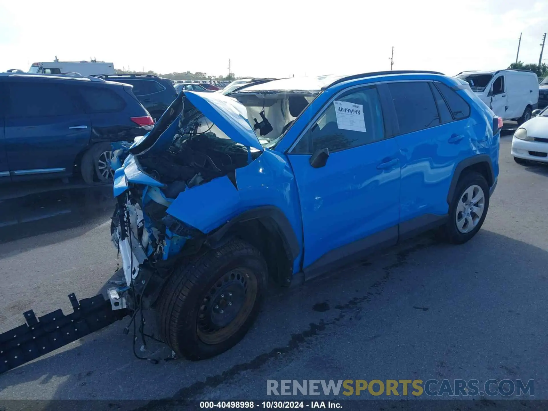 2 fotografías del automóvil dañado 2T3H1RFV3MW131514 TOYOTA RAV4 2021