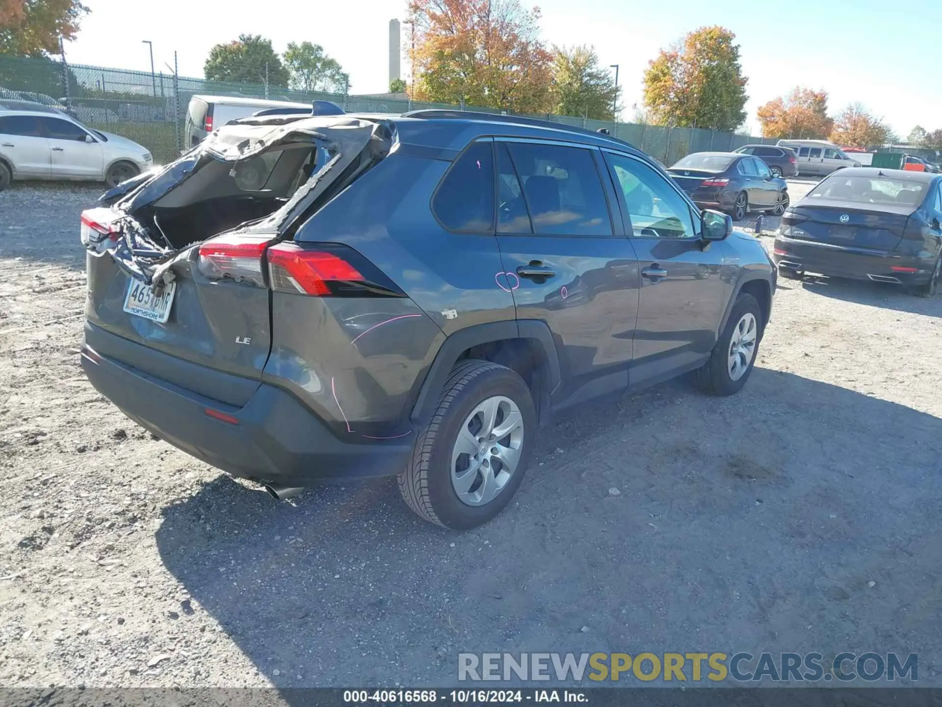 4 fotografías del automóvil dañado 2T3H1RFV5MC087064 TOYOTA RAV4 2021