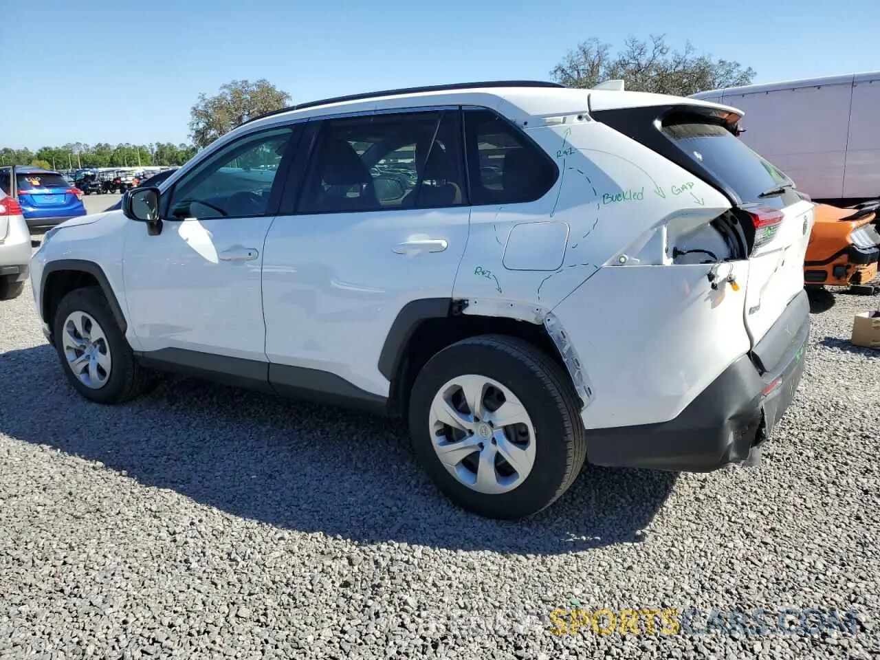 2 fotografías del automóvil dañado 2T3H1RFV5MC149711 TOYOTA RAV4 2021