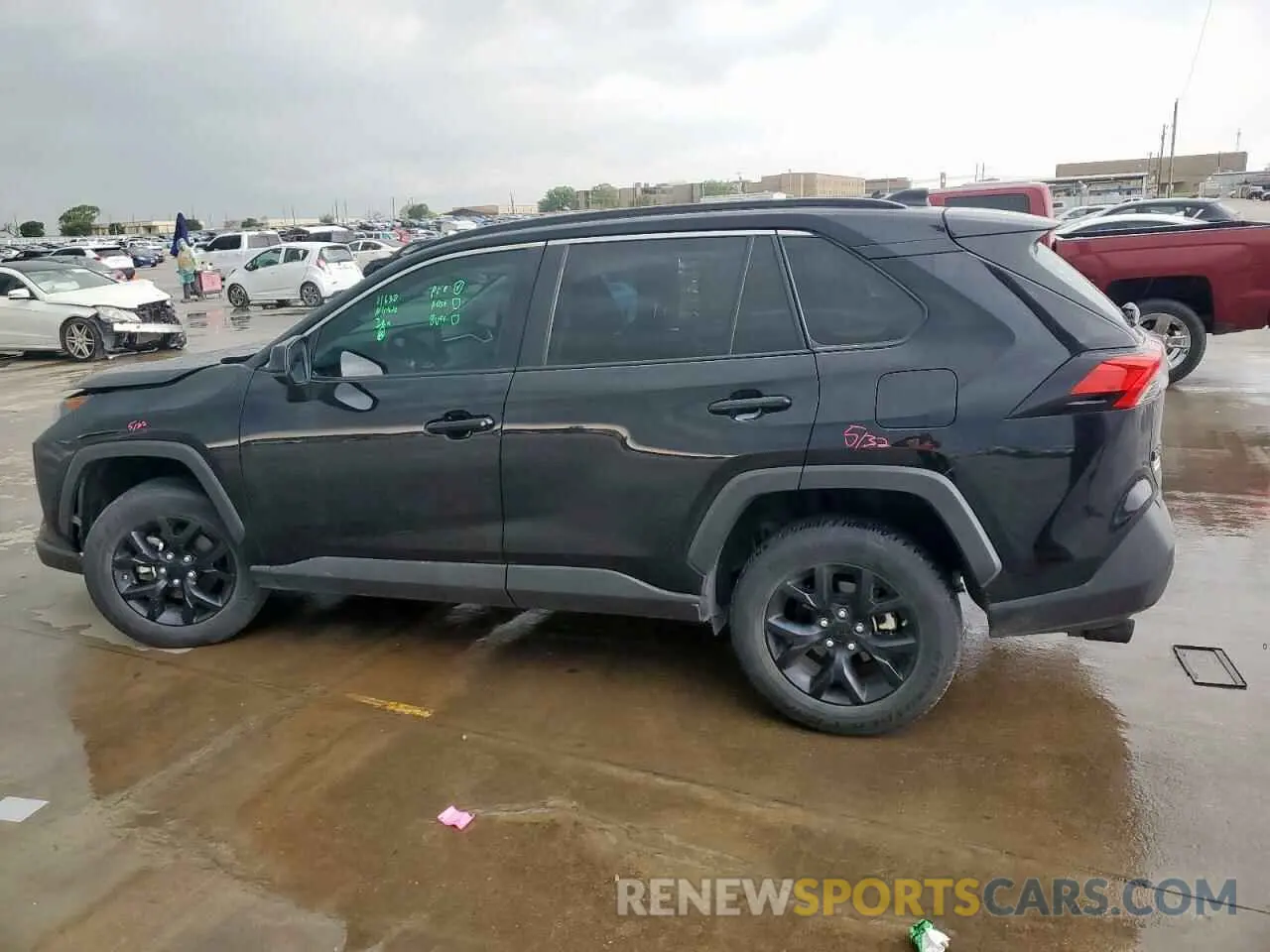 2 fotografías del automóvil dañado 2T3H1RFV5MC165083 TOYOTA RAV4 2021