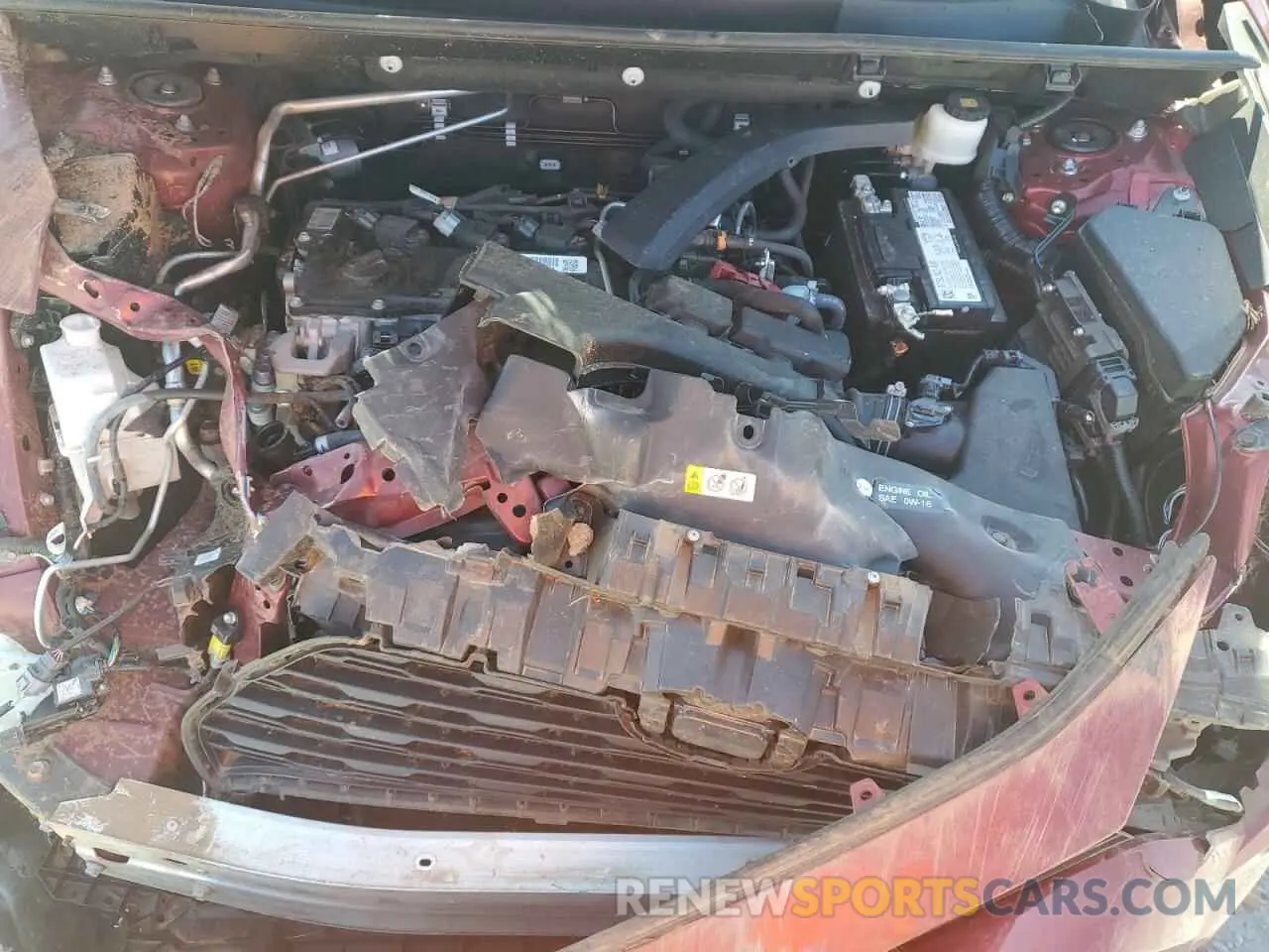 12 fotografías del automóvil dañado 2T3H1RFV7MW109046 TOYOTA RAV4 2021