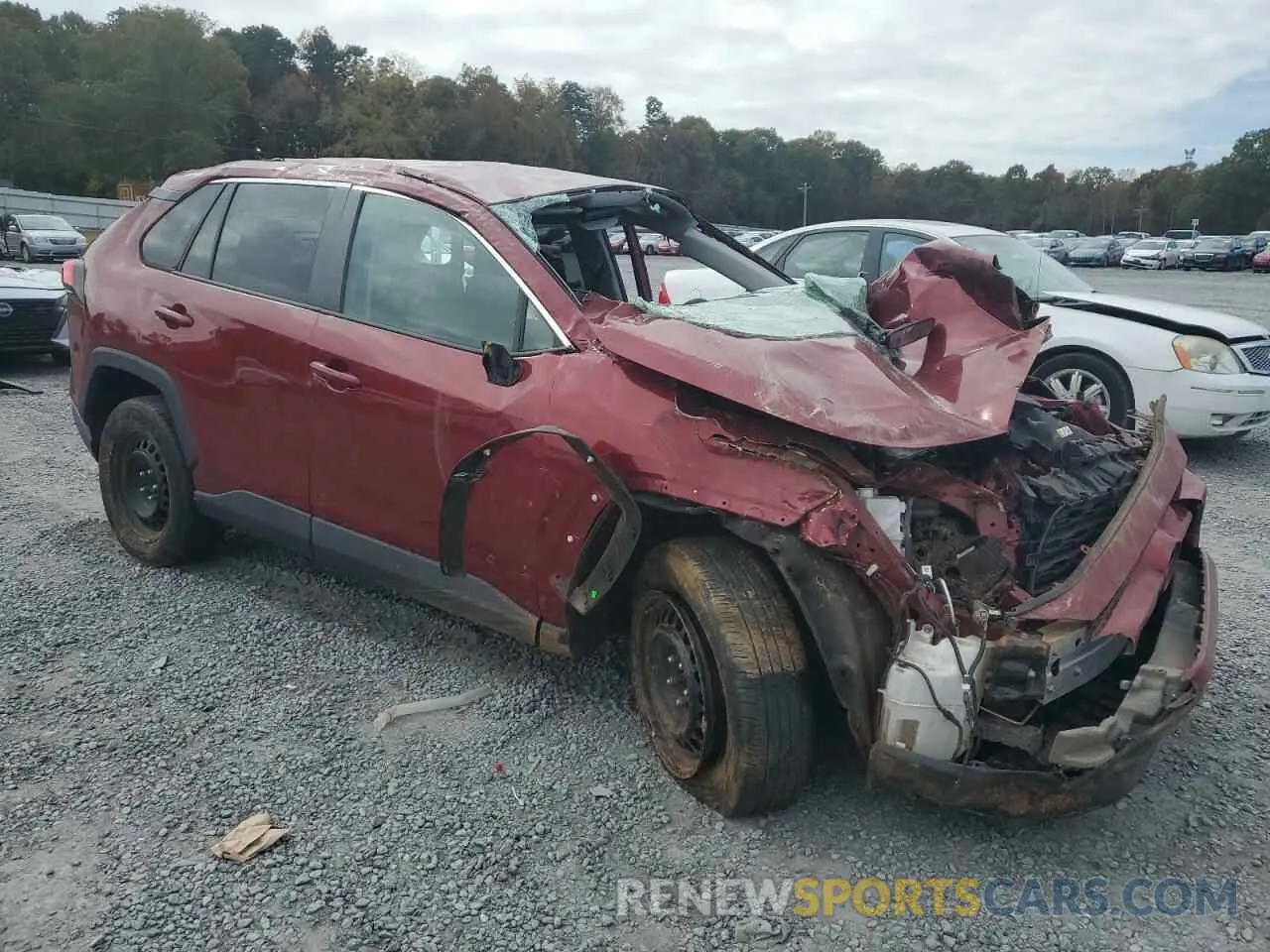 4 fotografías del automóvil dañado 2T3H1RFV7MW109046 TOYOTA RAV4 2021