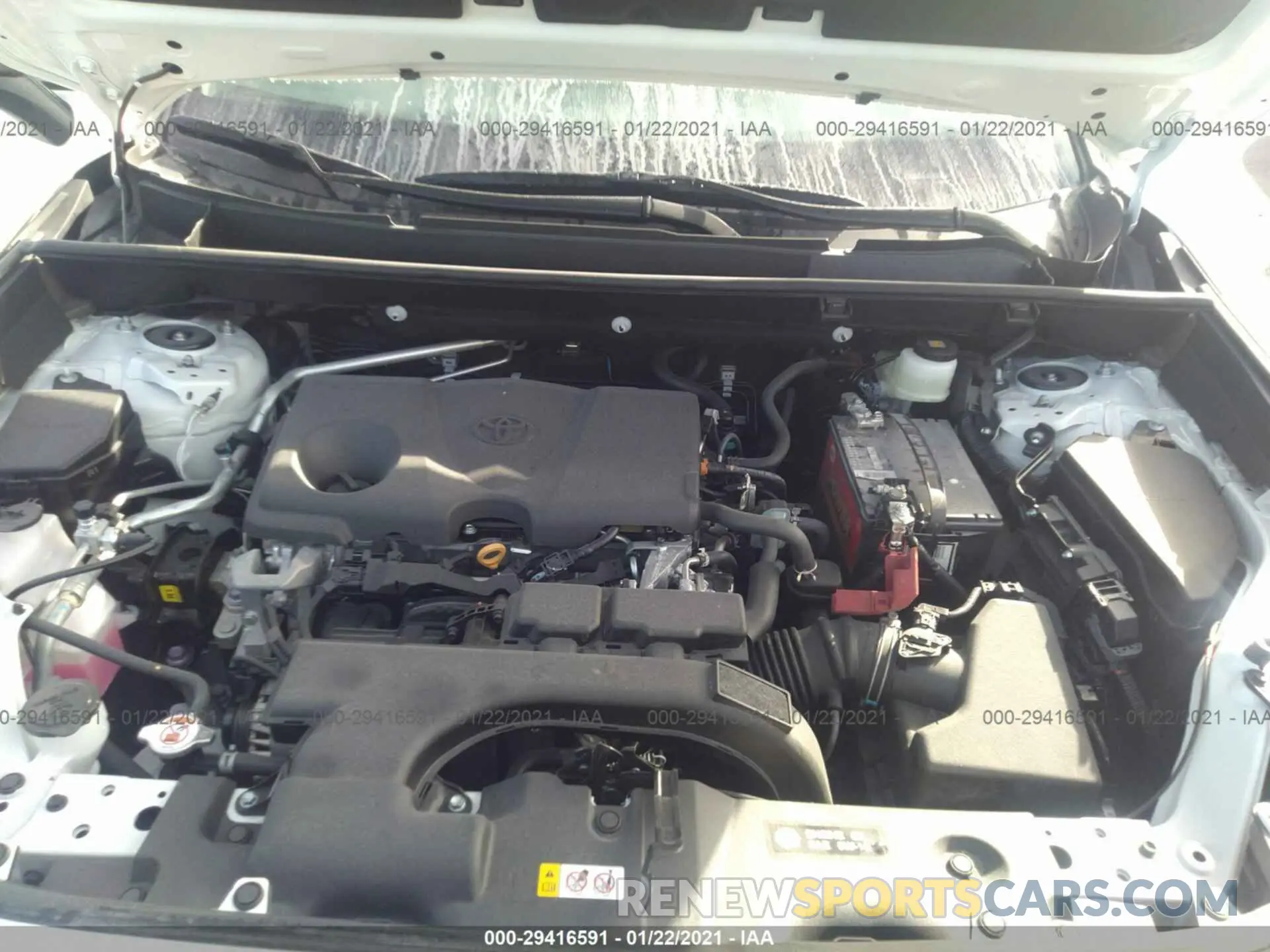 10 fotografías del automóvil dañado 2T3H1RFV8MW120041 TOYOTA RAV4 2021