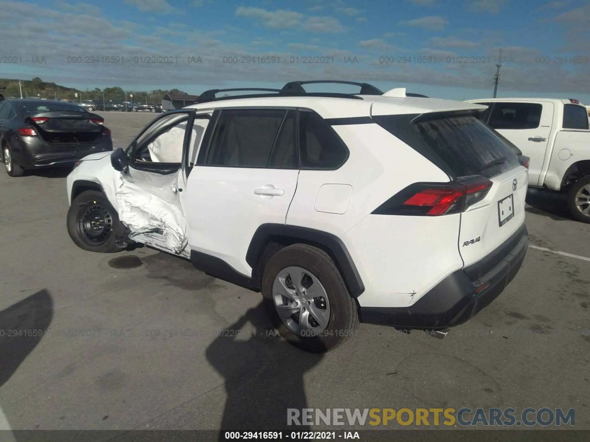 3 fotografías del automóvil dañado 2T3H1RFV8MW120041 TOYOTA RAV4 2021