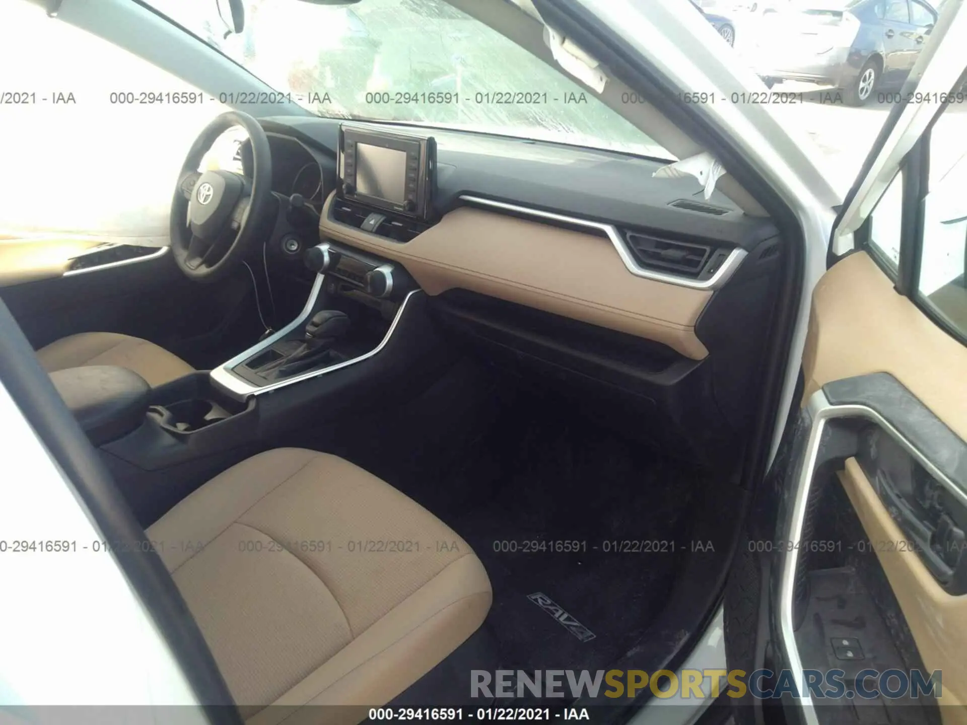 5 fotografías del automóvil dañado 2T3H1RFV8MW120041 TOYOTA RAV4 2021