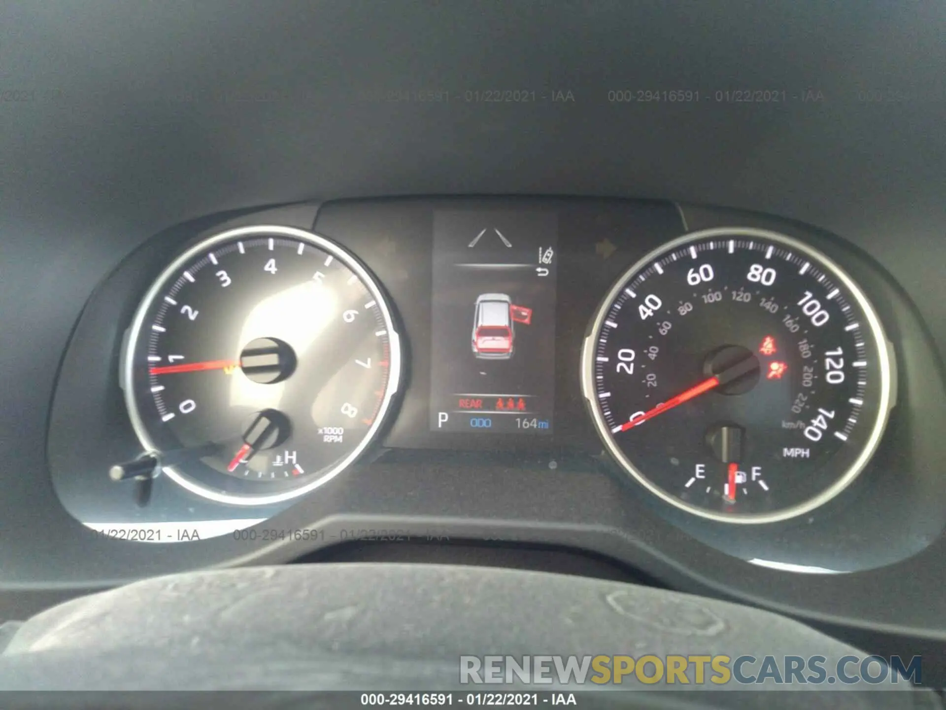 7 fotografías del automóvil dañado 2T3H1RFV8MW120041 TOYOTA RAV4 2021