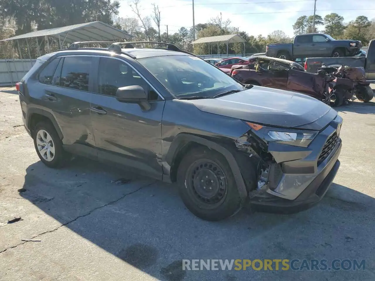 4 fotografías del automóvil dañado 2T3H1RFV9MC095586 TOYOTA RAV4 2021