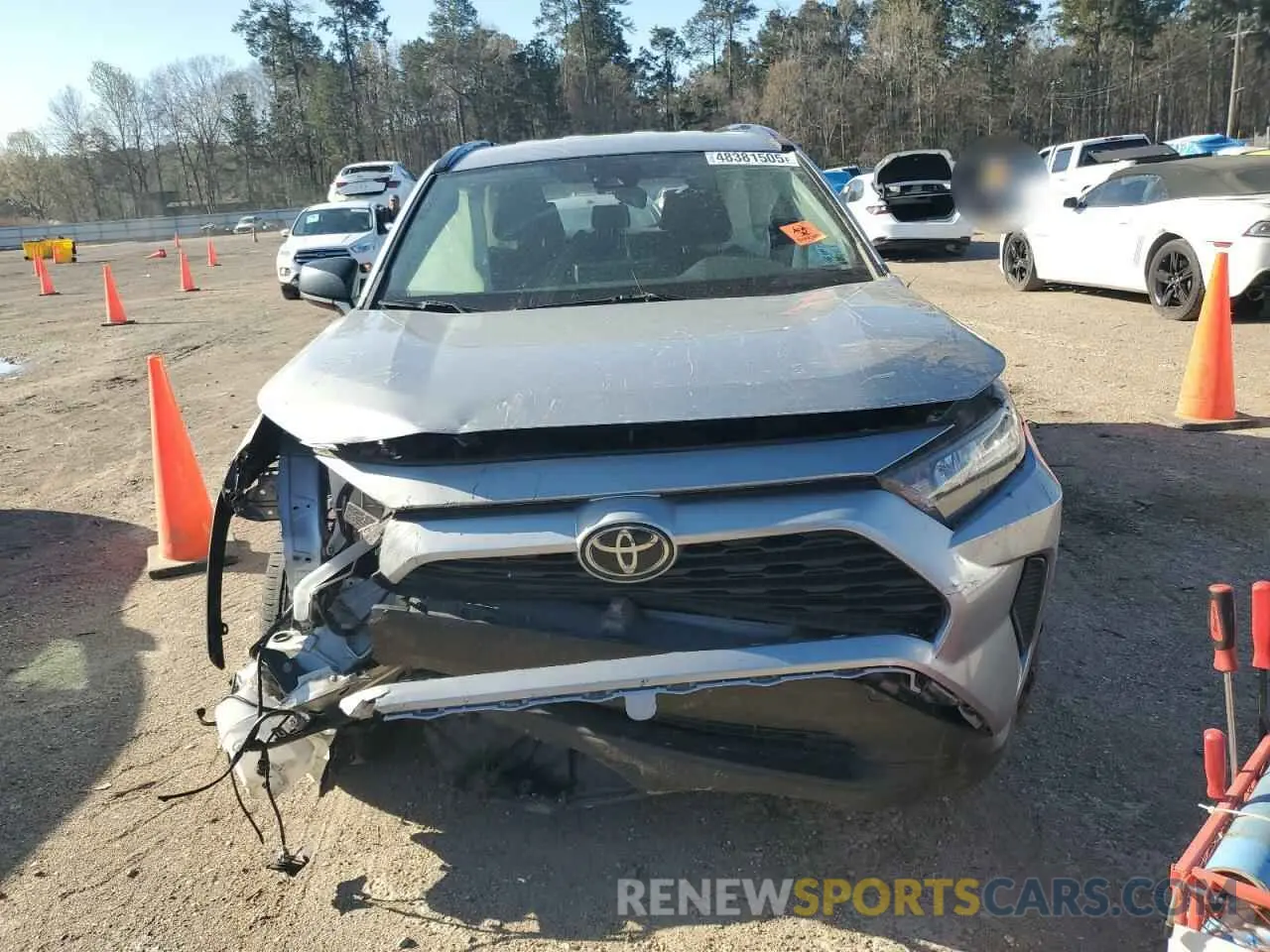 5 fotografías del automóvil dañado 2T3H1RFV9MC149873 TOYOTA RAV4 2021