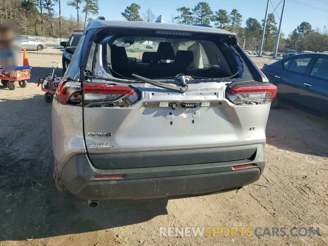 6 fotografías del automóvil dañado 2T3H1RFV9MC149873 TOYOTA RAV4 2021