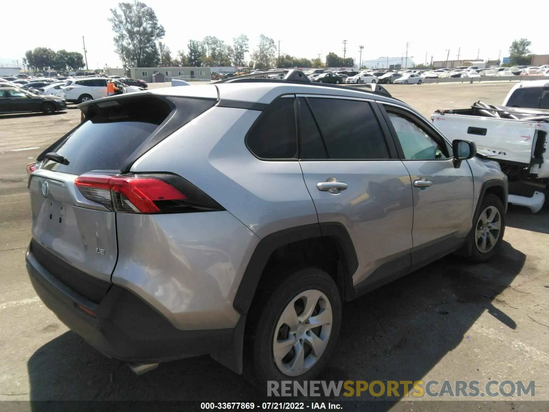 4 fotografías del automóvil dañado 2T3H1RFVXMC090400 TOYOTA RAV4 2021