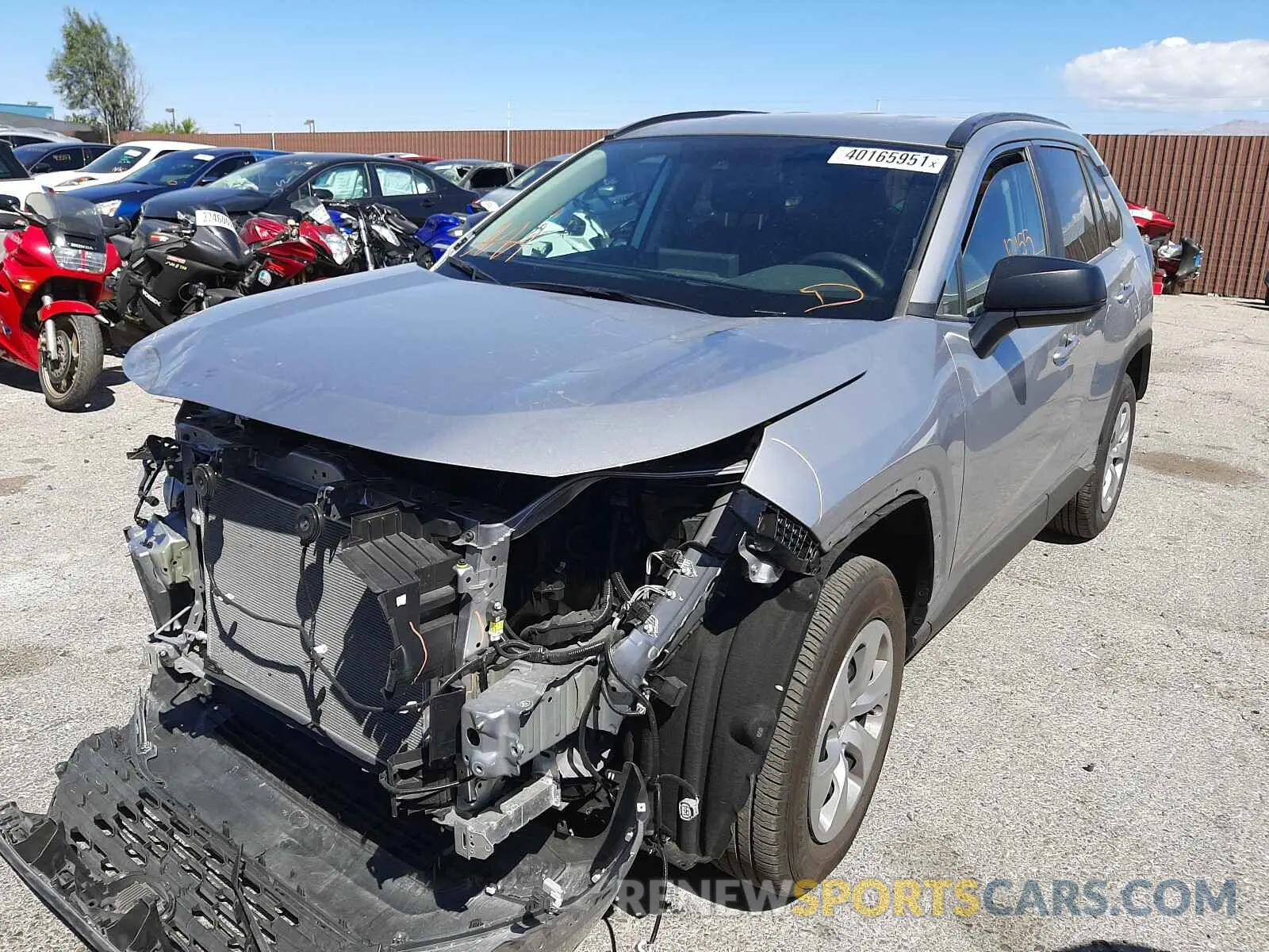 2 fotografías del automóvil dañado 2T3H1RFVXMC094463 TOYOTA RAV4 2021