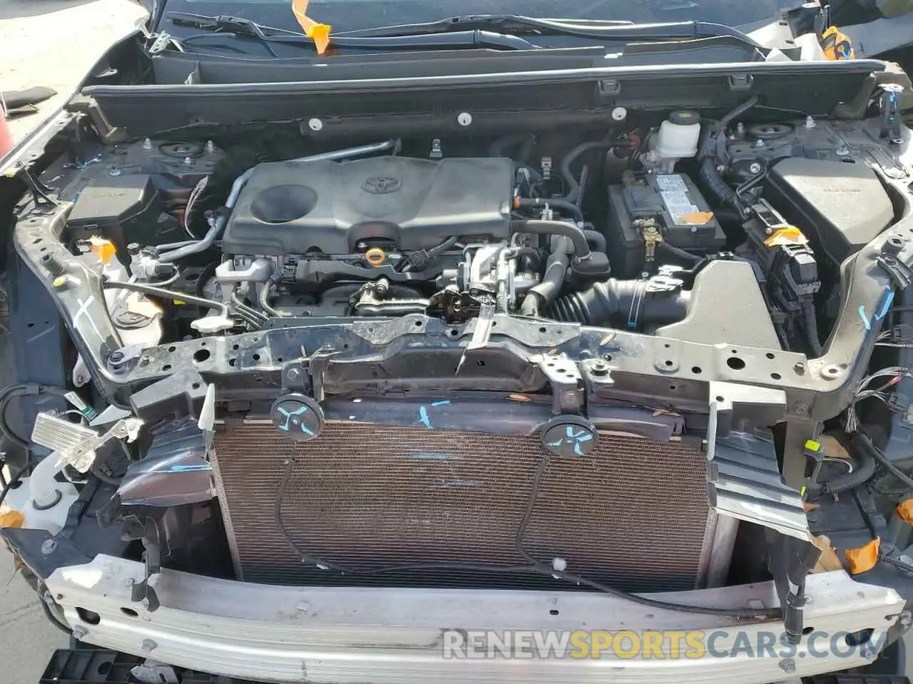 12 fotografías del automóvil dañado 2T3H1RFVXMC098593 TOYOTA RAV4 2021