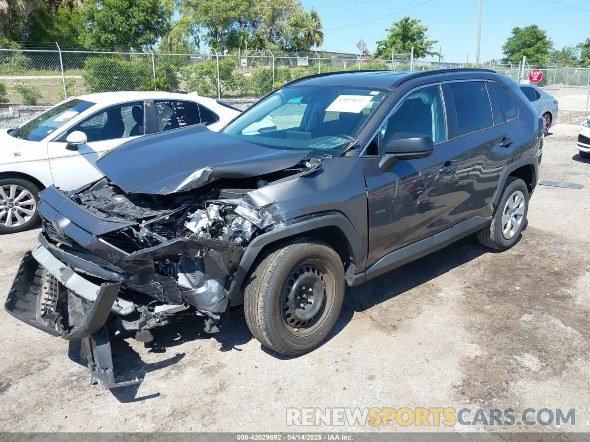 2 fotografías del automóvil dañado 2T3H1RFVXMW127587 TOYOTA RAV4 2021