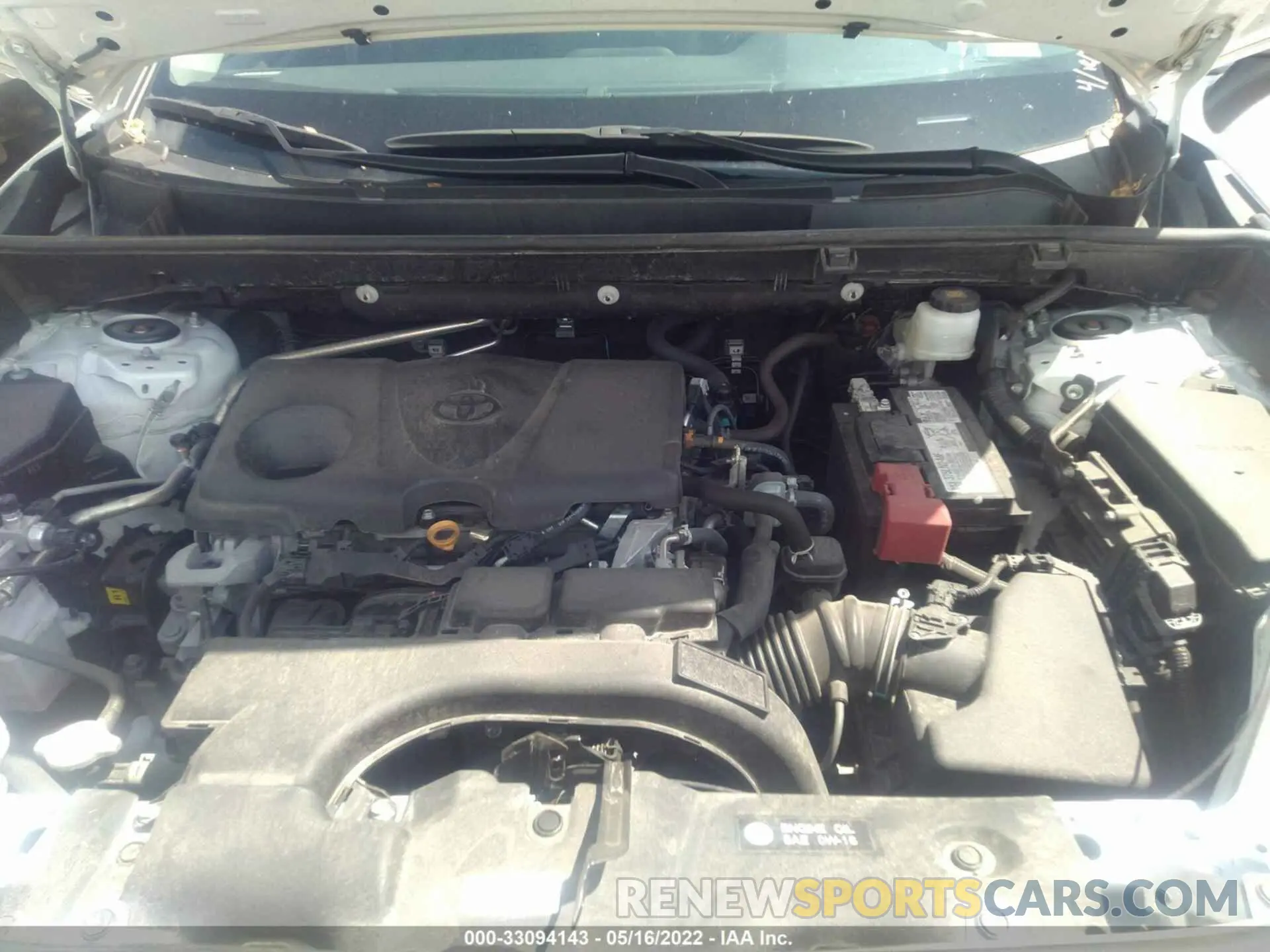 10 fotografías del automóvil dañado 2T3H1RFVXMW134488 TOYOTA RAV4 2021