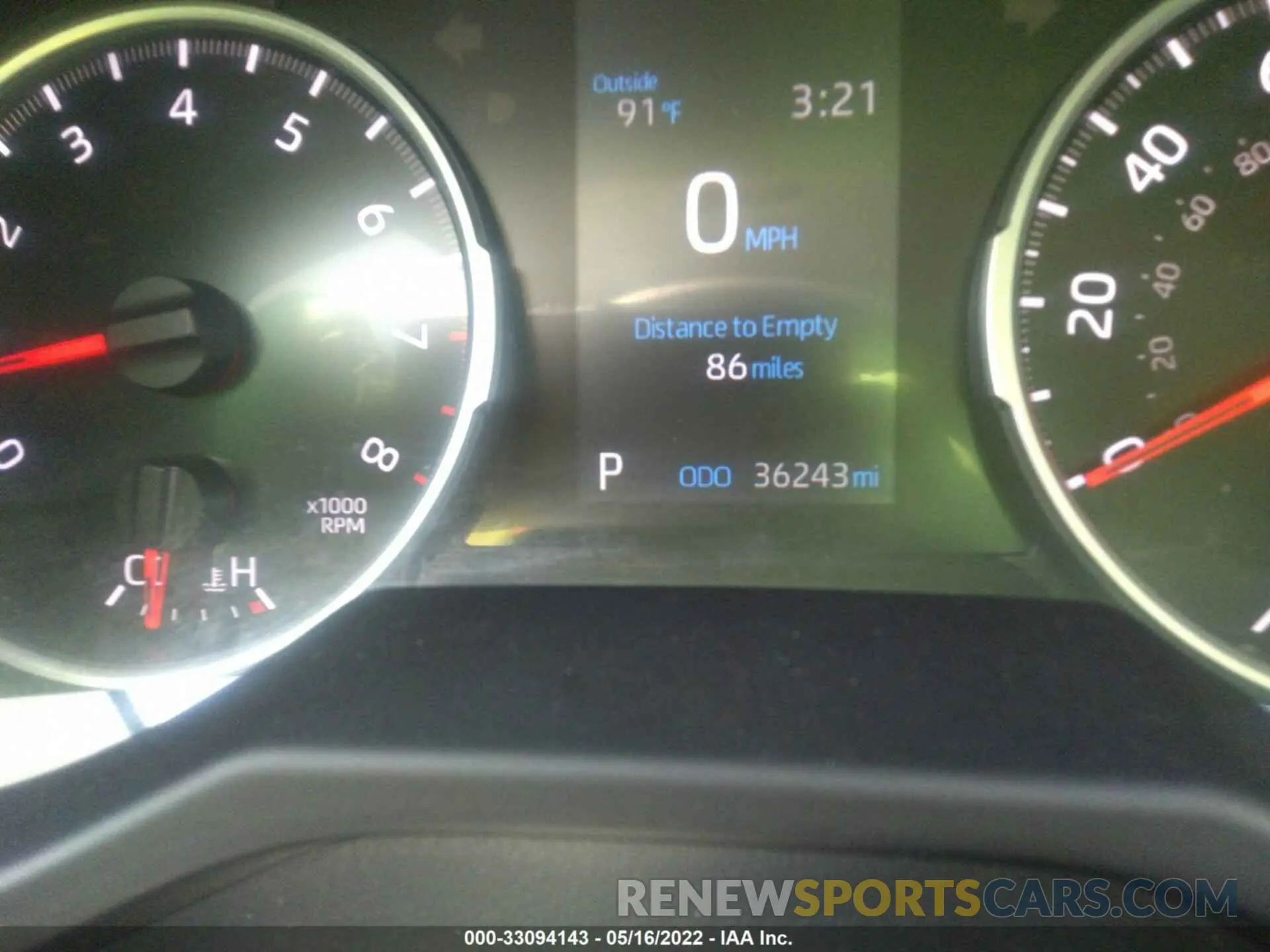 7 fotografías del automóvil dañado 2T3H1RFVXMW134488 TOYOTA RAV4 2021
