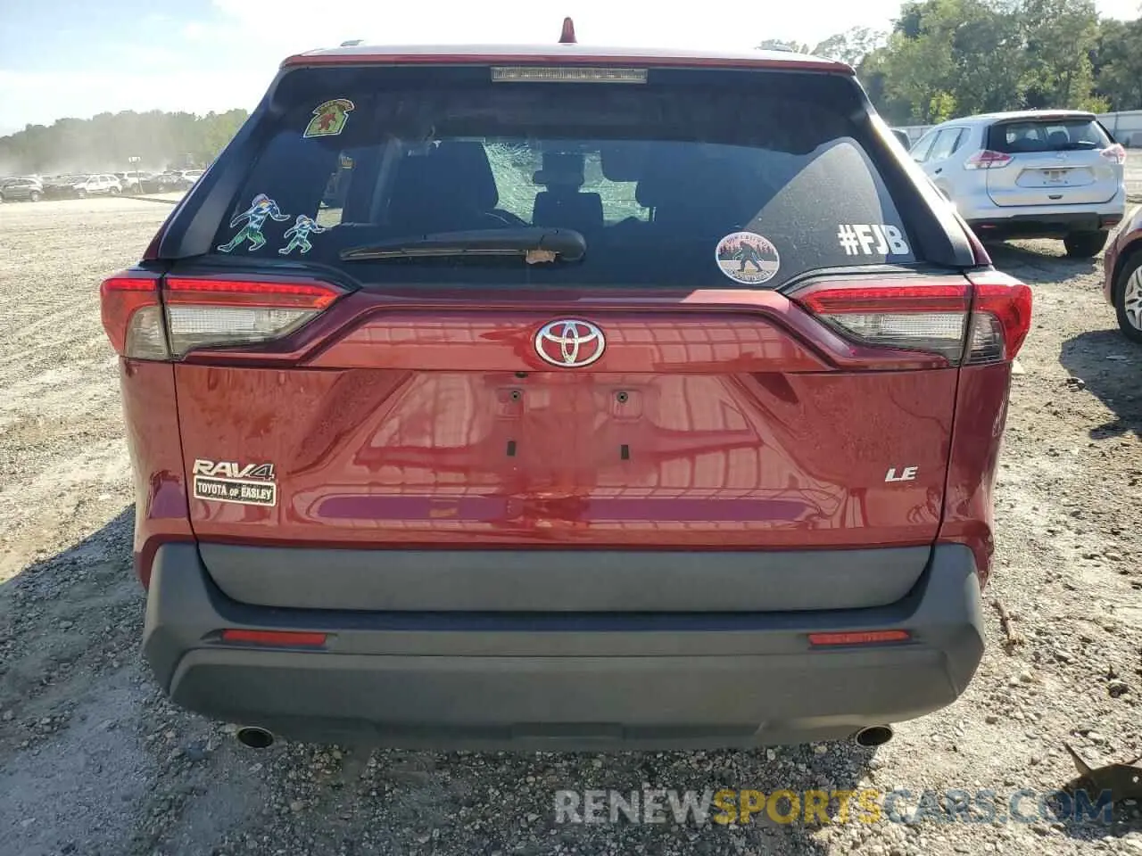 6 fotografías del automóvil dañado 2T3H1RFVXMW148827 TOYOTA RAV4 2021