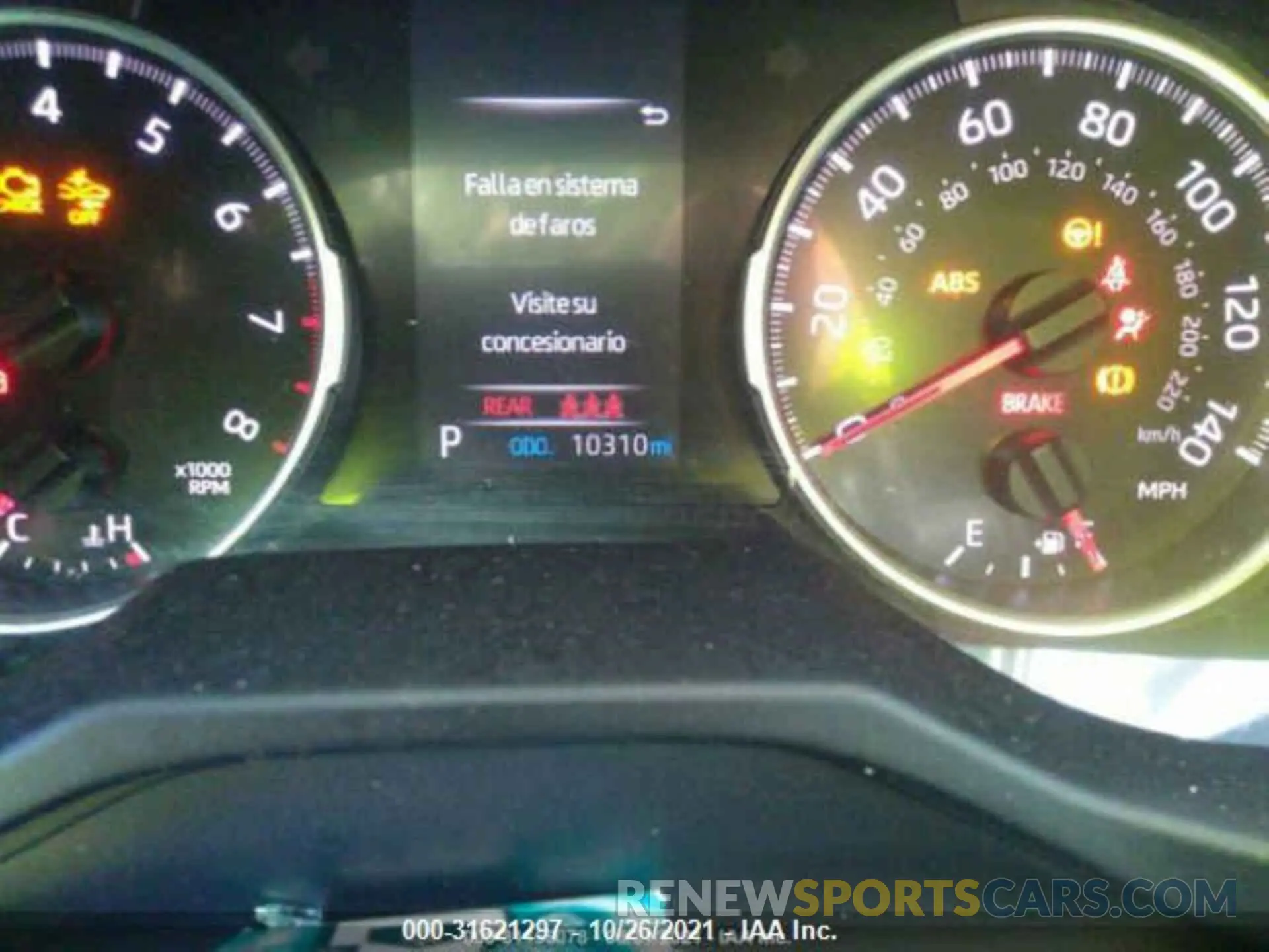 7 fotografías del automóvil dañado 2T3H1RFVXMW151128 TOYOTA RAV4 2021