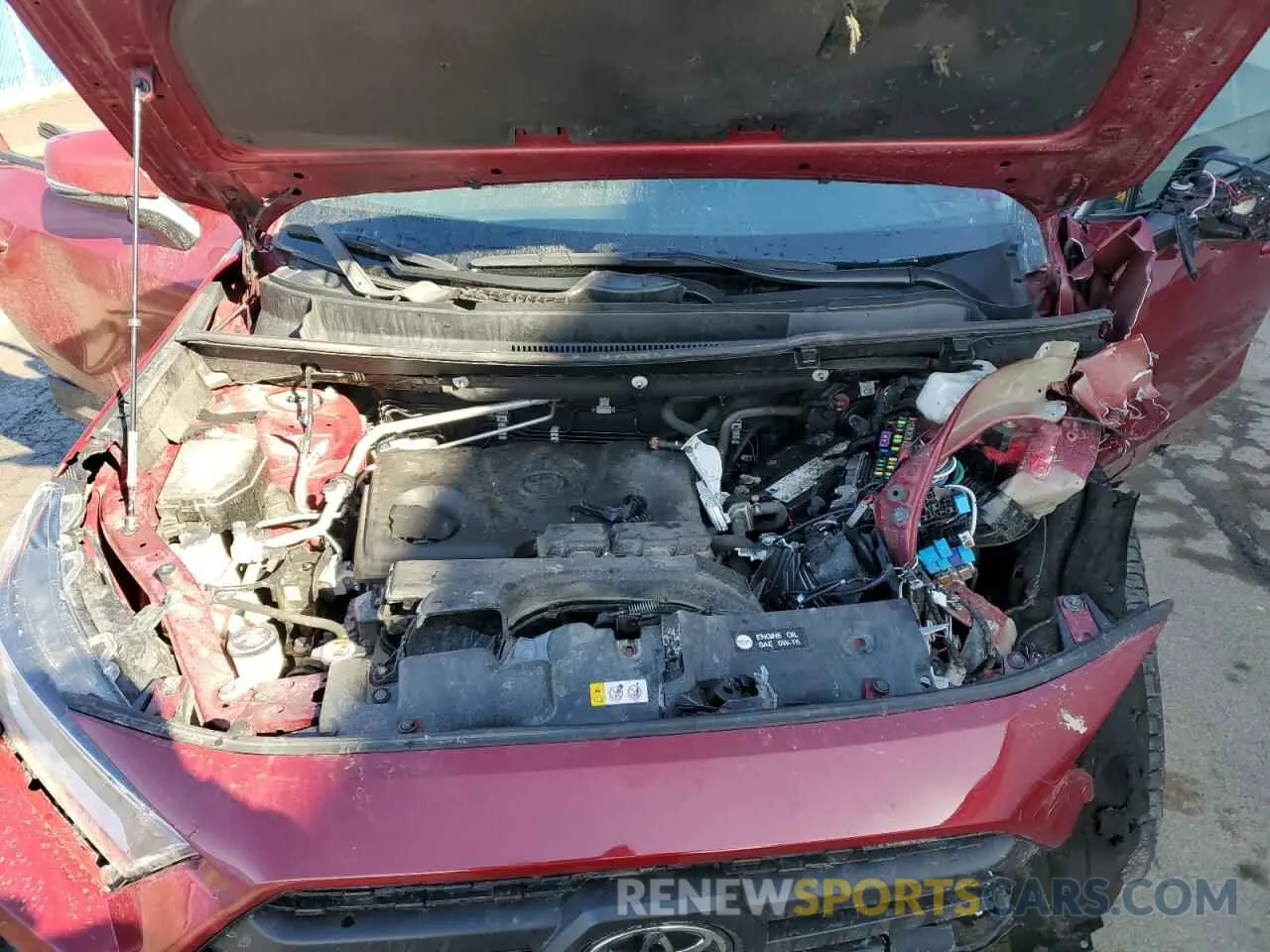 12 fotografías del automóvil dañado 2T3J1RFV0MW213573 TOYOTA RAV4 2021