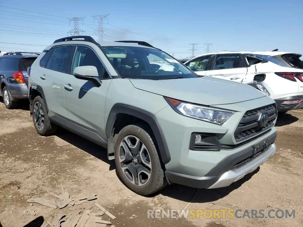 4 fotografías del automóvil dañado 2T3J1RFV8MW150903 TOYOTA RAV4 2021
