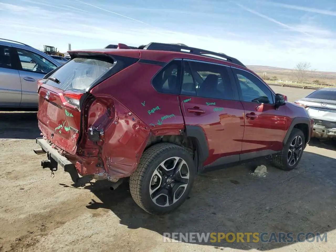 3 fotografías del automóvil dañado 2T3J1RFVXMW248007 TOYOTA RAV4 2021