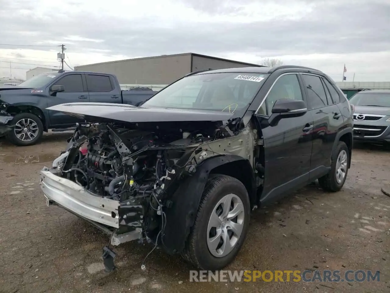 2 fotografías del automóvil dañado 2T3K1RFV7MC115646 TOYOTA RAV4 2021