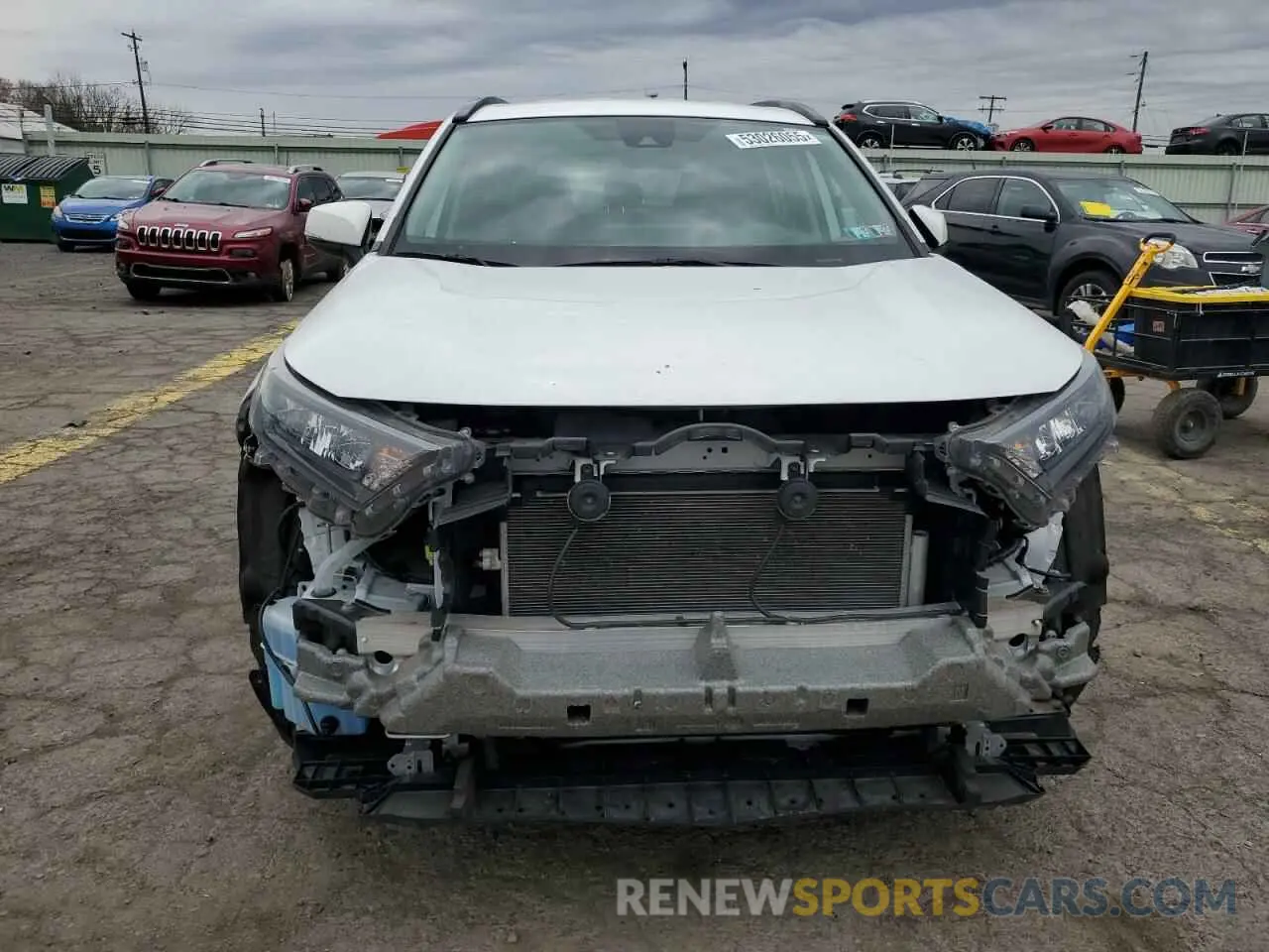 5 fotografías del automóvil dañado 2T3K1RFV7MC160196 TOYOTA RAV4 2021