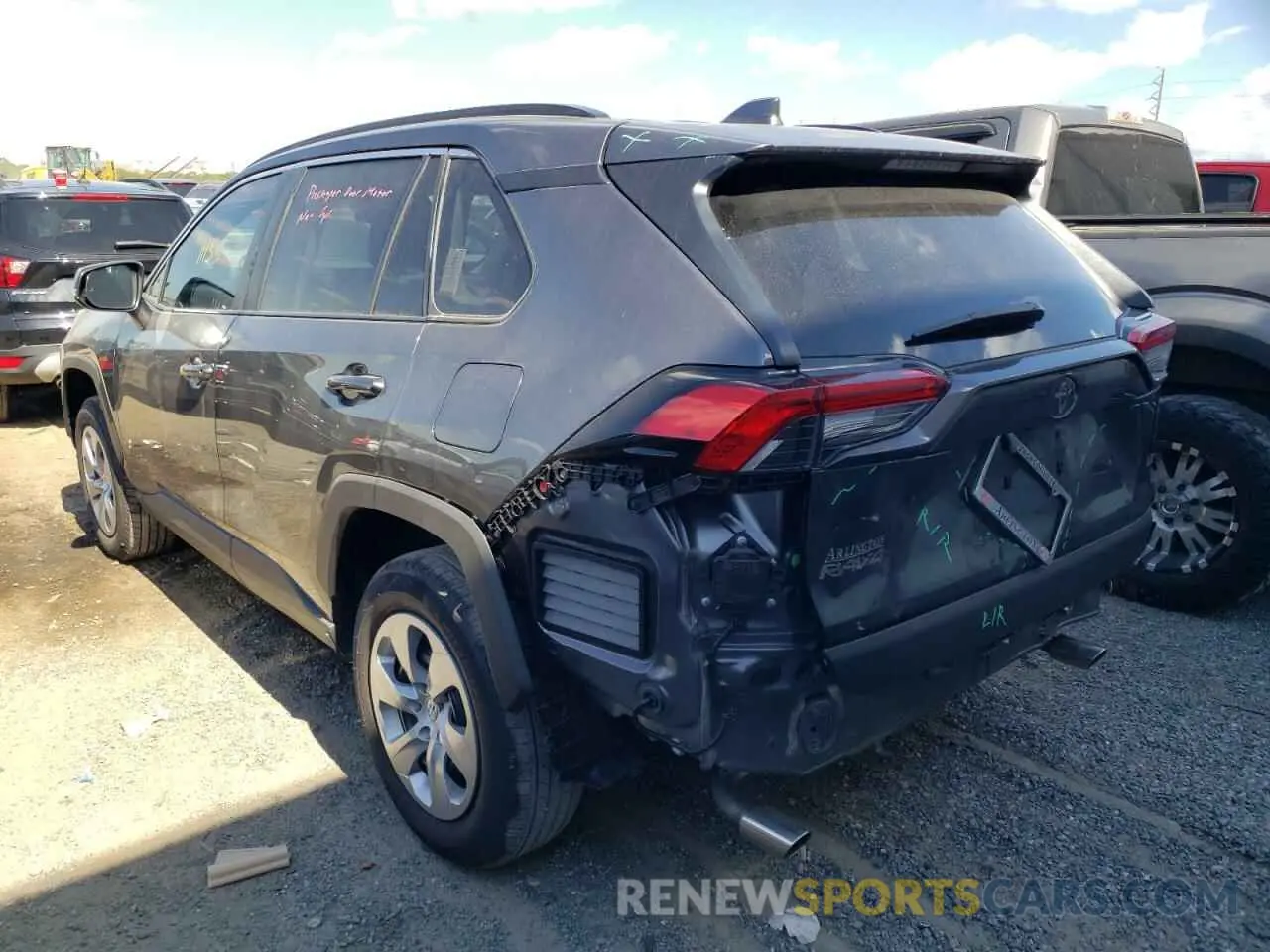 3 fotografías del automóvil dañado 2T3K1RFV8MC168274 TOYOTA RAV4 2021