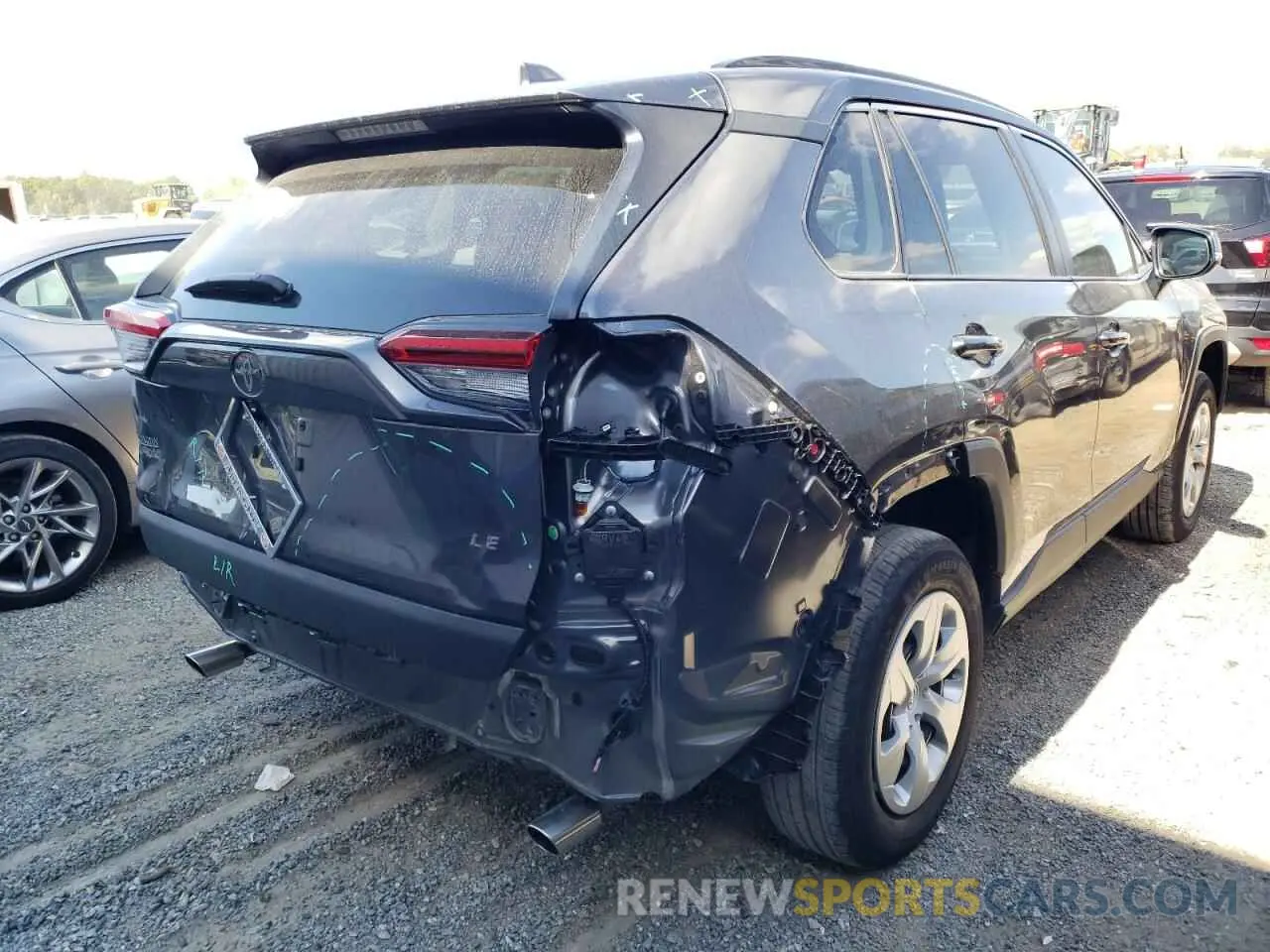 4 fotografías del automóvil dañado 2T3K1RFV8MC168274 TOYOTA RAV4 2021