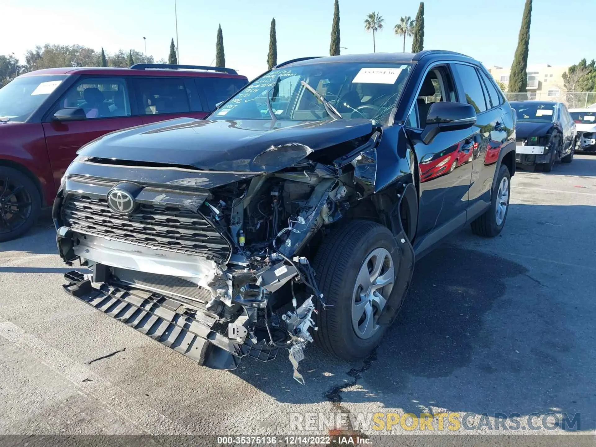 2 fotografías del automóvil dañado 2T3K1RFV9MC166145 TOYOTA RAV4 2021