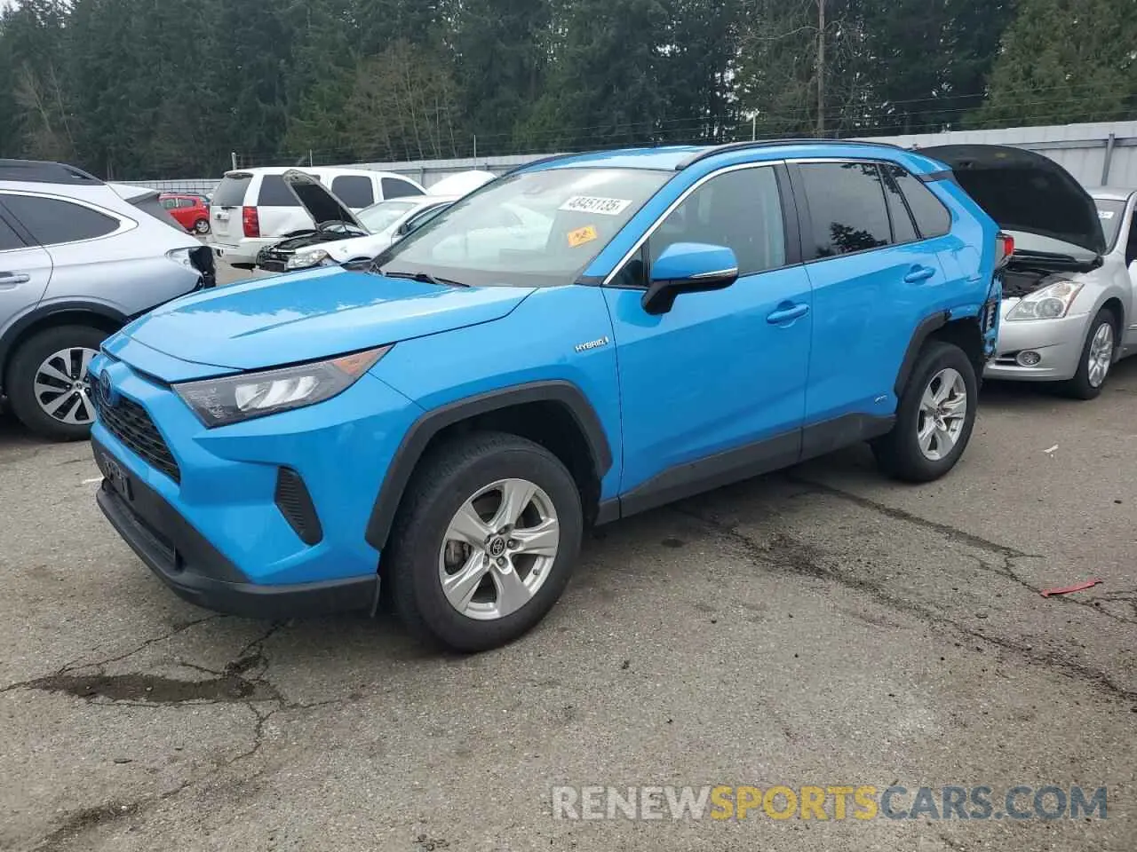 1 fotografías del automóvil dañado 2T3MWRFV6MW114352 TOYOTA RAV4 2021